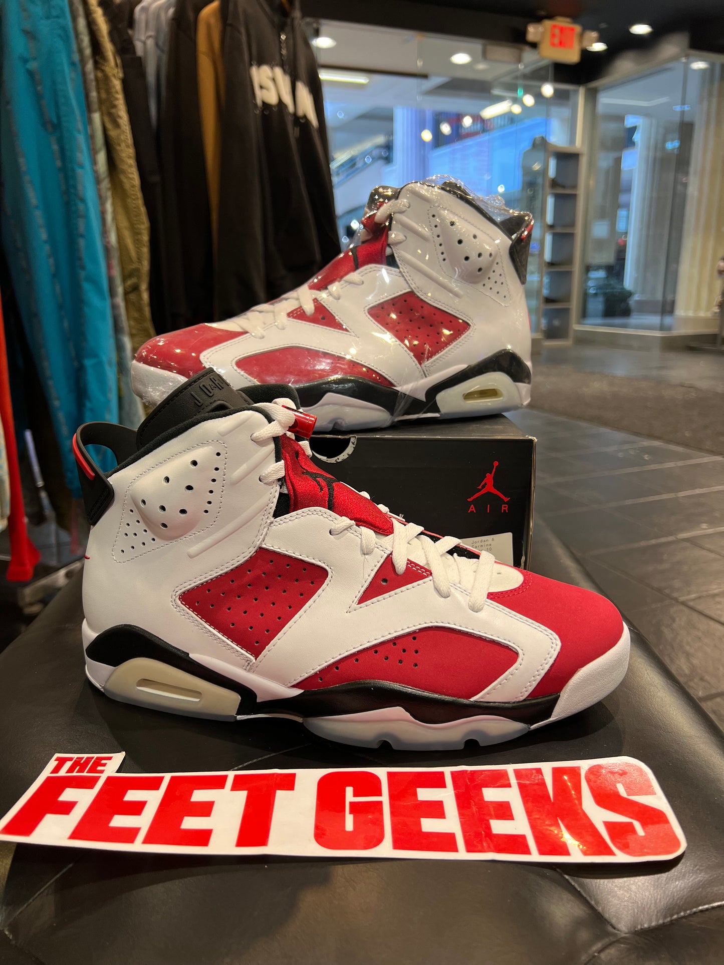 Men’s Air Jordan 6 Carmine Size 10 and 11.5 Shoes Brand New