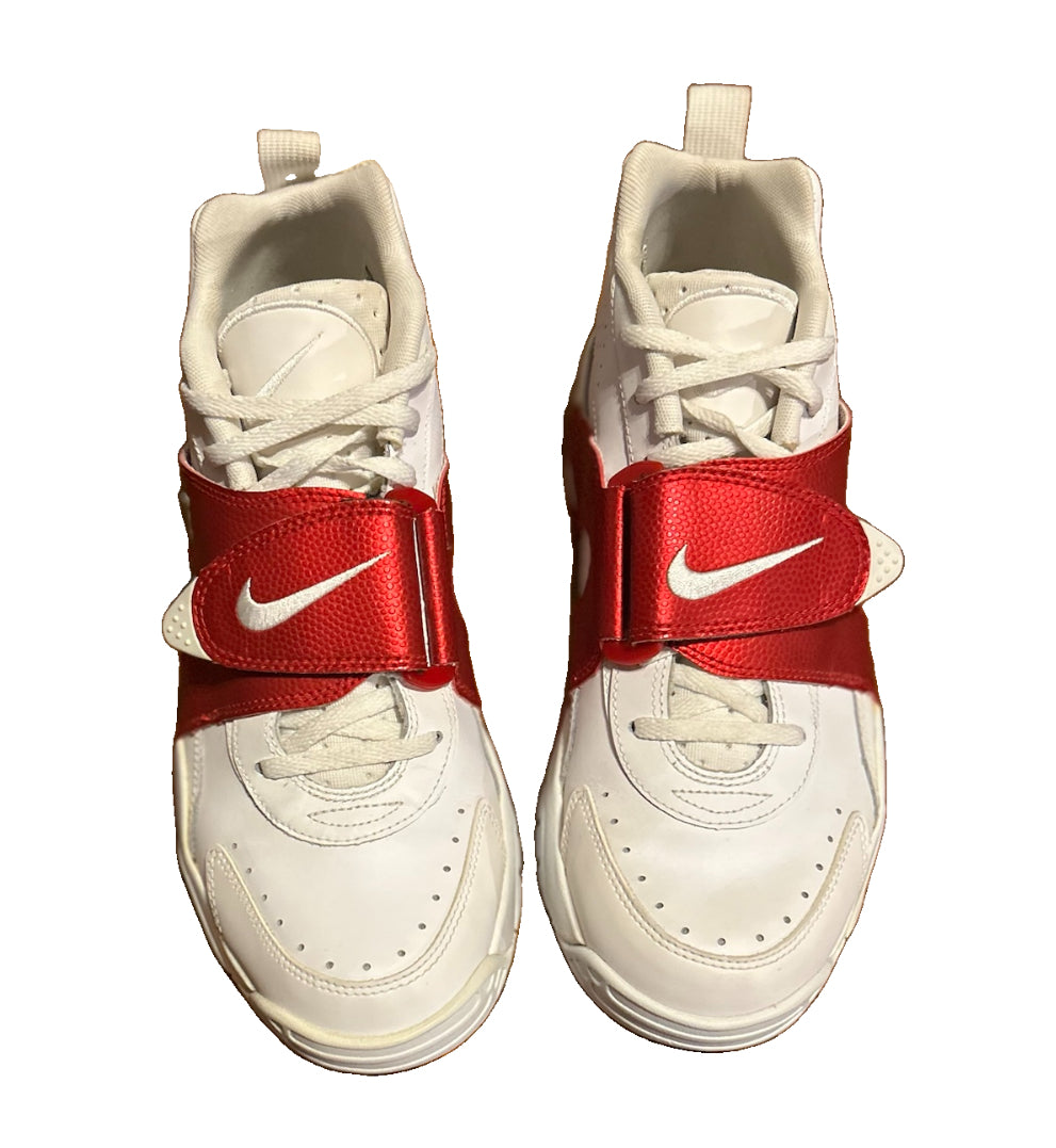 Nike Air Veer White University Red 599442-100 Size 10.5 Bruce Smith 2013 Retro