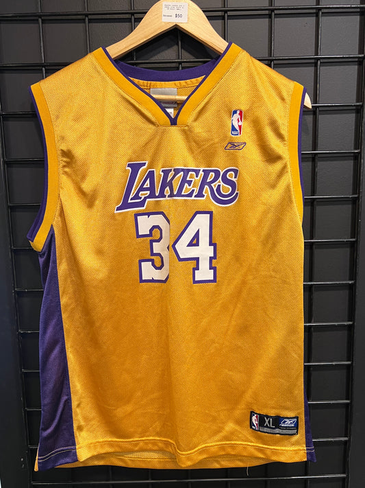 Youth Lakers Shaq Jersey Size L
