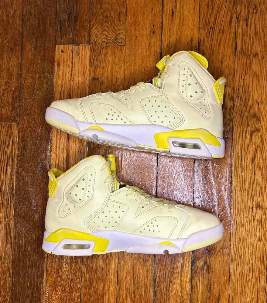 Air Jordan 6 Retro Citron Tint Size 6Y Gradeschool Shoes