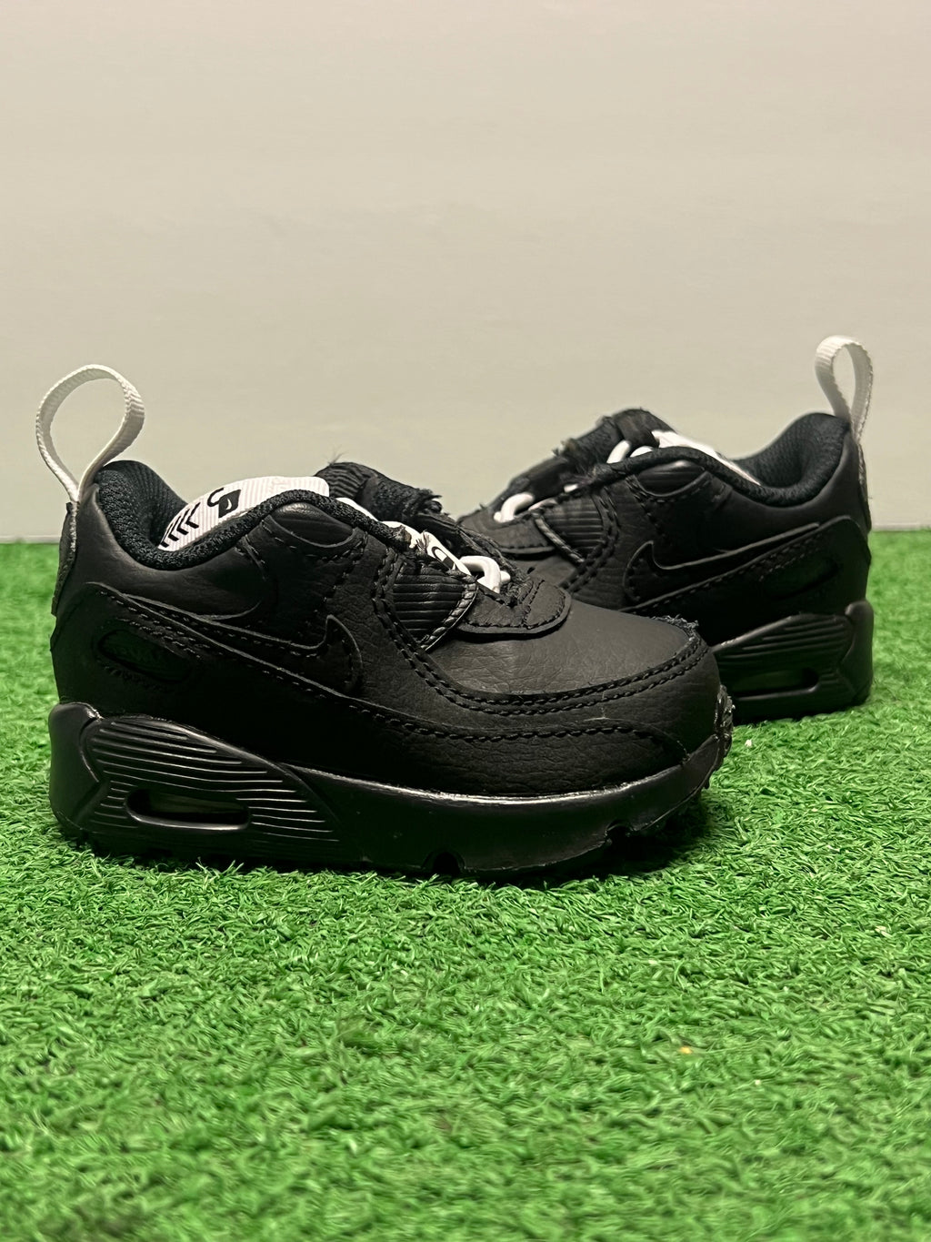 Kids Air Max 90 Triple Black Size 4c