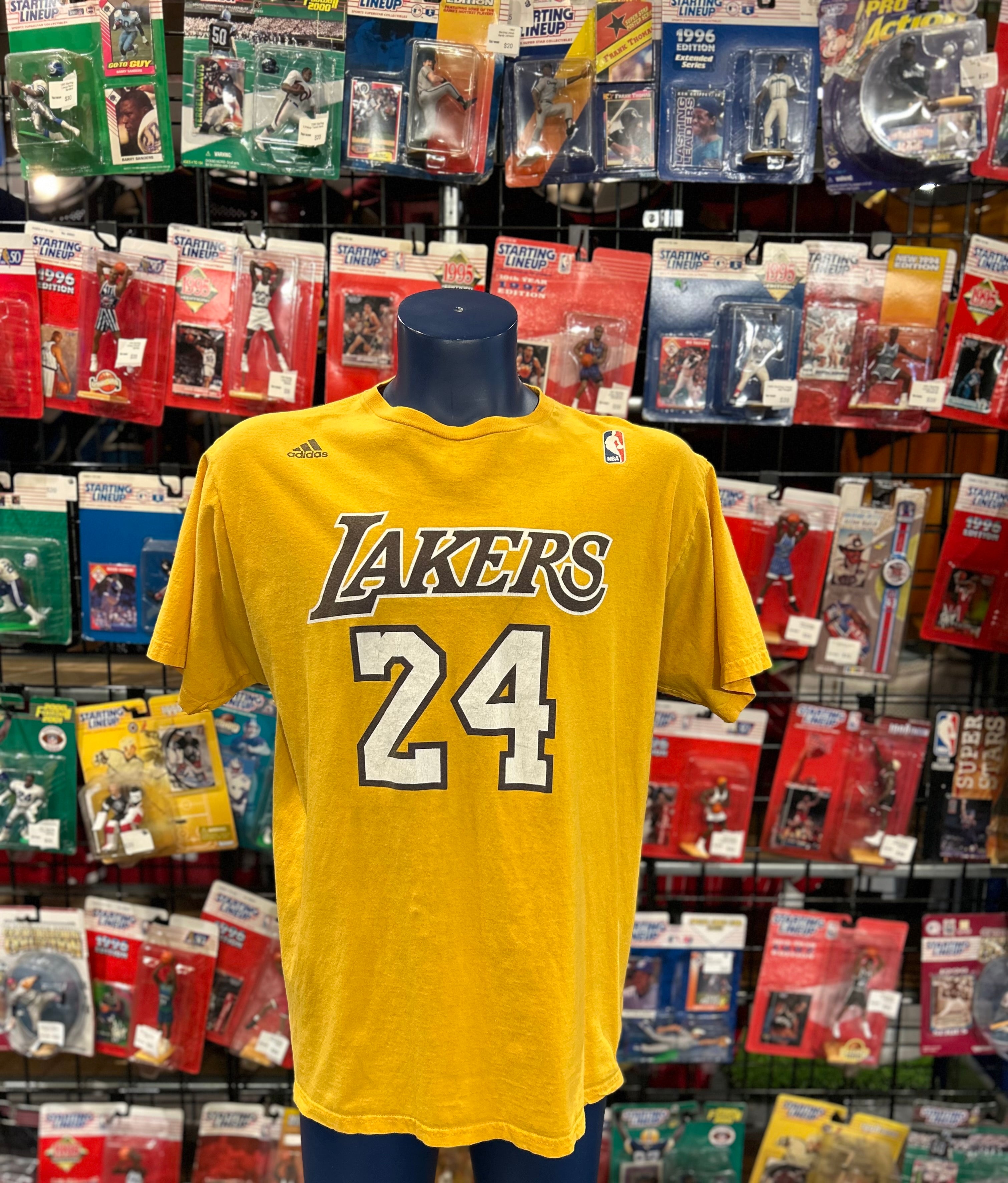 Adidas NBA Los Angeles Lakers #24 Kobe Bryant Jersey T-Shirt Size XL Men’s