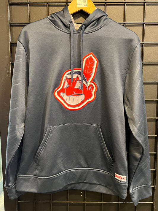 Stitches Cleveland Indians Wahoo Hoodie Size M
