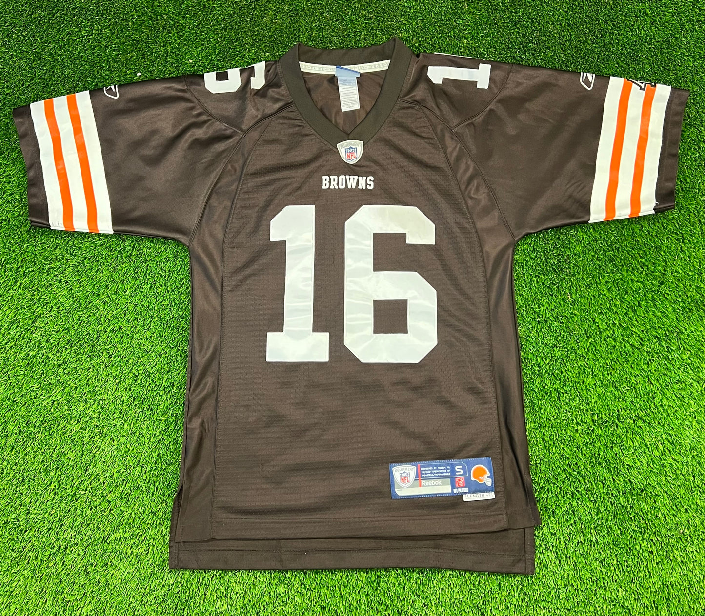 Men’s Vintage Browns Cribbs #16 Jersey Size S