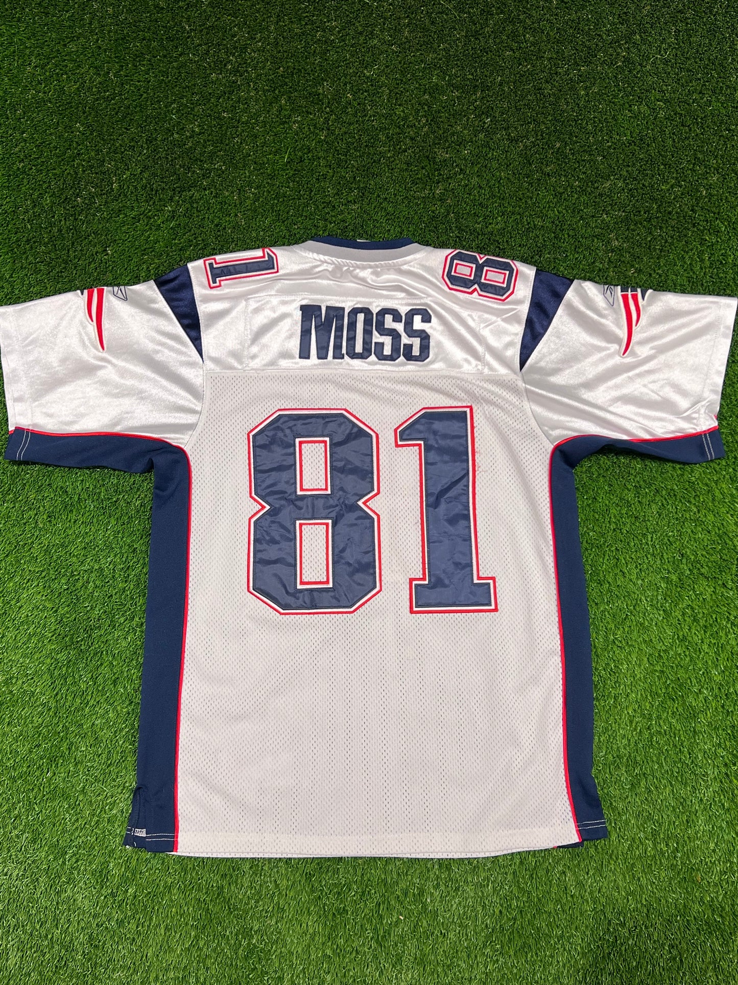 Patriots Randy Moss Jersey White Size XL
