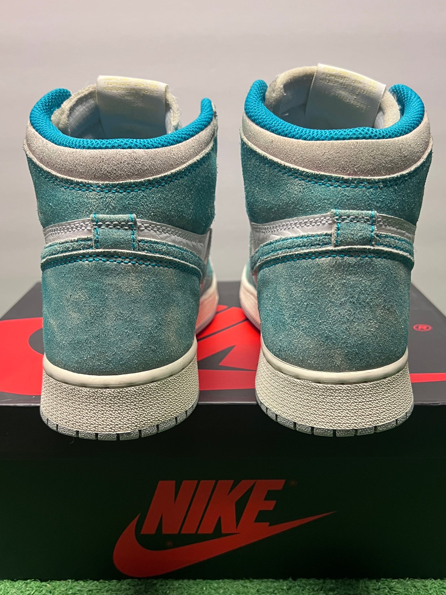 Gradeschool Air Jordan 1 Turbo Green Size 6.5y