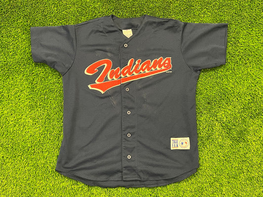 Men’s True Fan Cleveland Indians Wright Jersey Size L