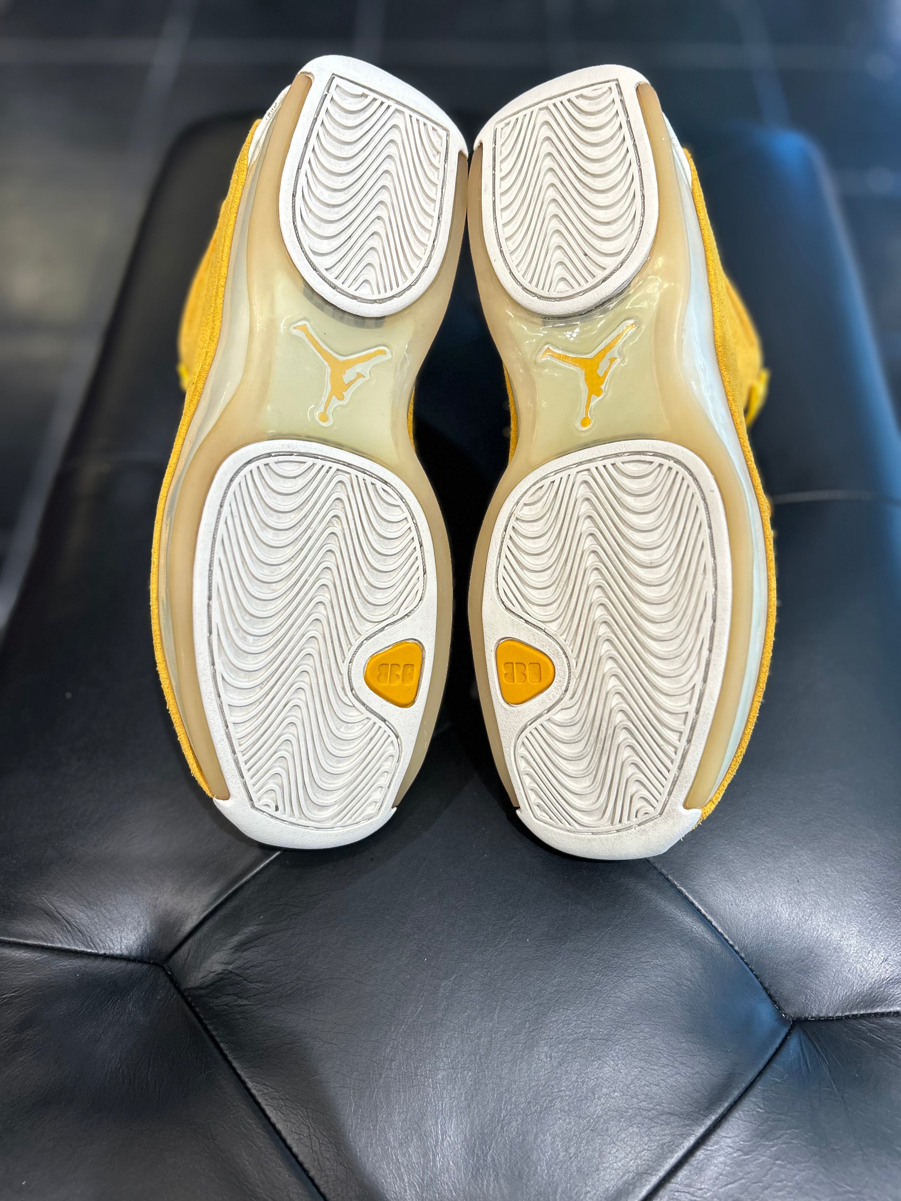 Air Jordan 18 Retro Yellow Ochre Size 8.5 Men's Shoes