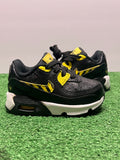Kids Air Max 90 Black Yellow Size 4c