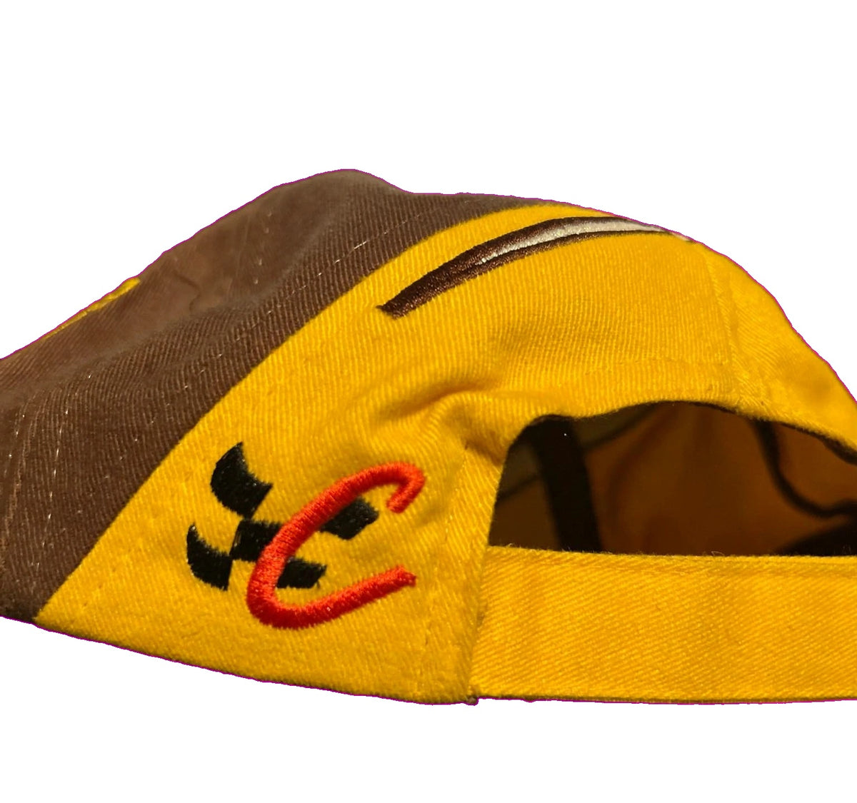 NASCAR 88 UPS Racing Cap Brown Yellow Dale Jarrett Signature UPS Shield New
