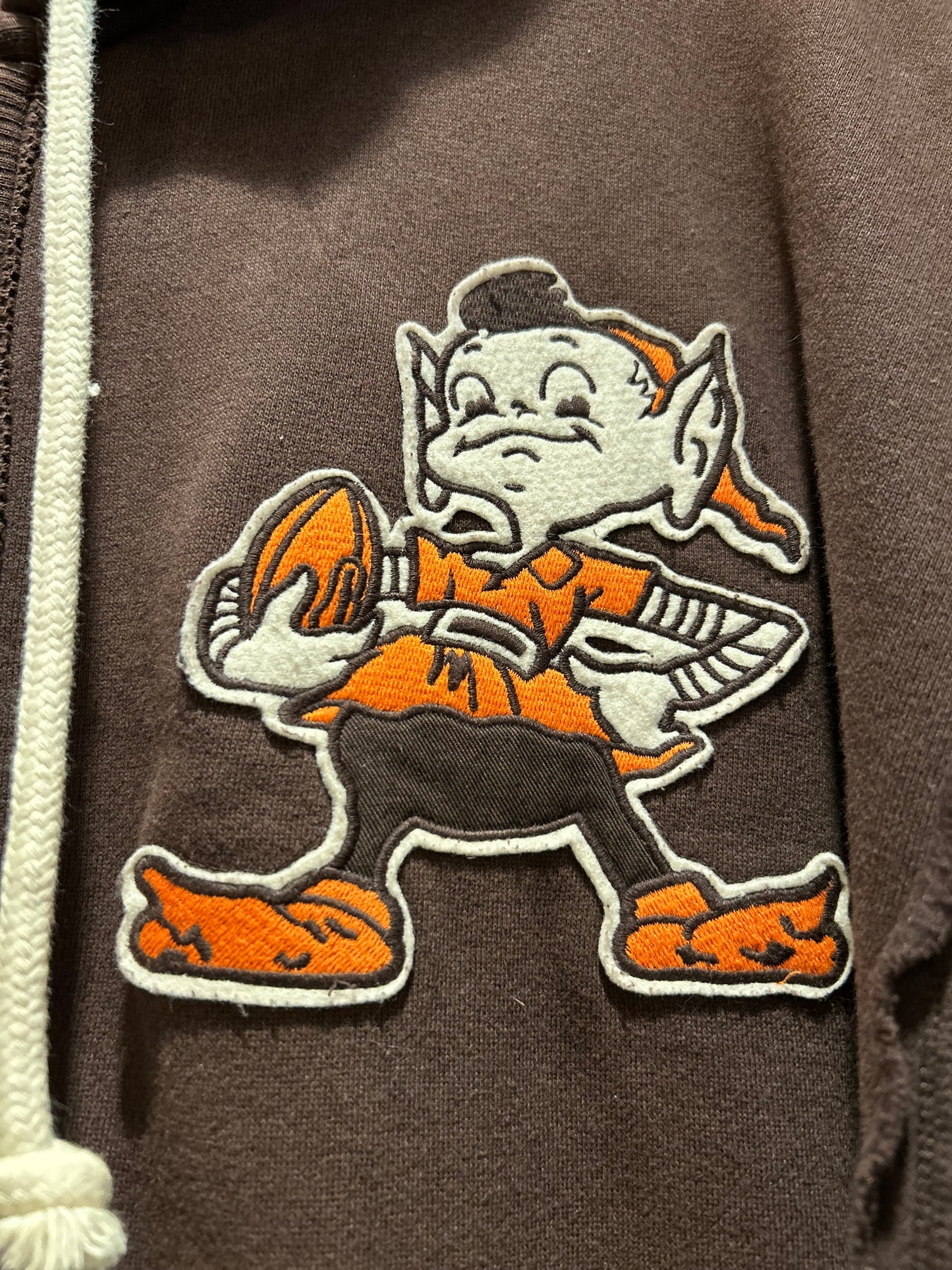 Reebok Vintage Cleveland Browns Elf Full Zip Hoodie size XXL
