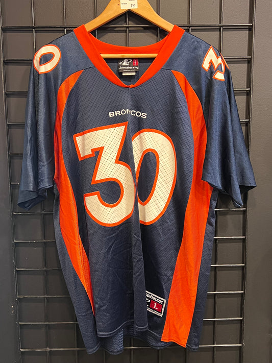 Men’s Logo Athletic Denver Broncos #30 Davis Jersey Size L