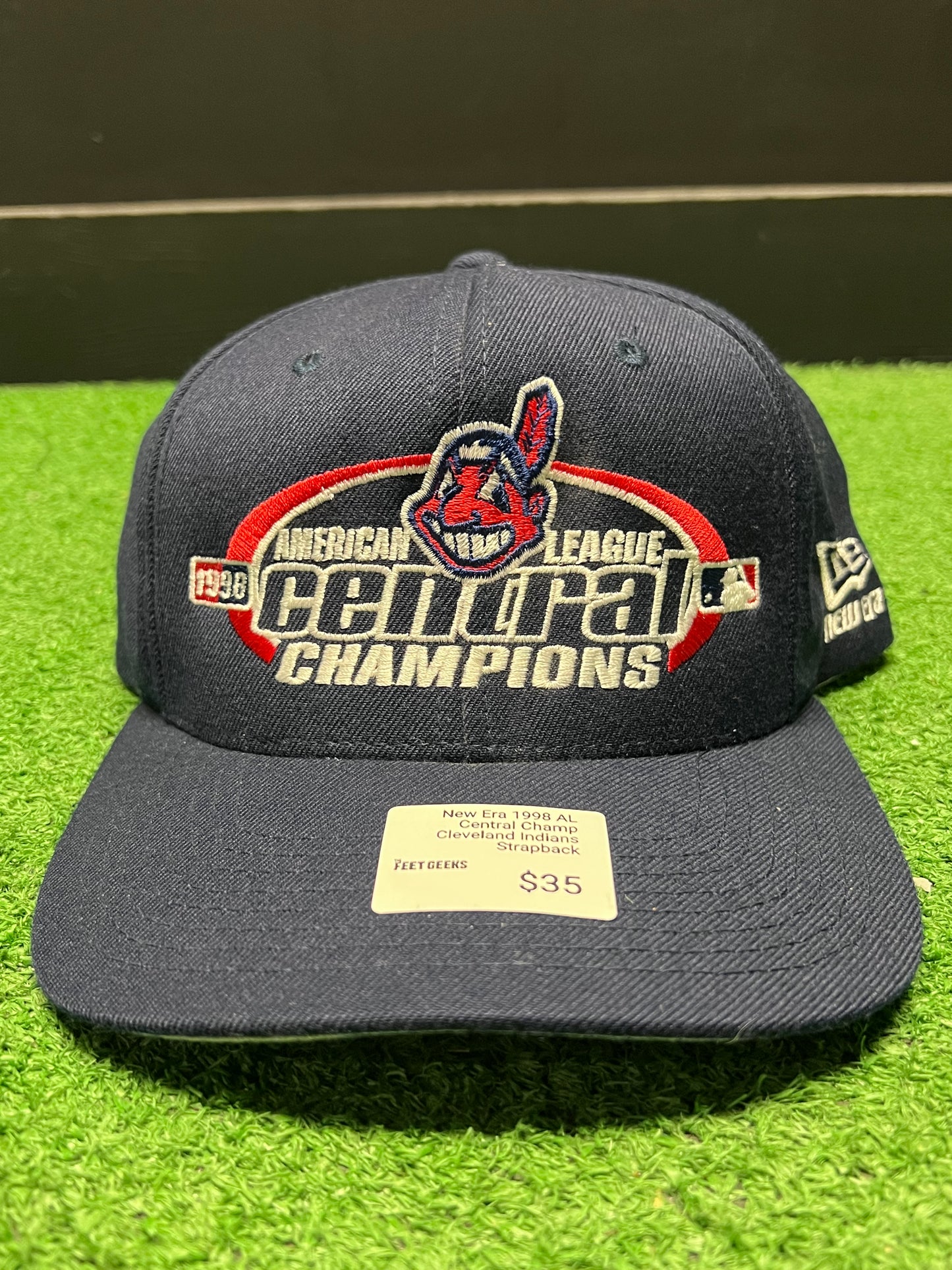 New Era 1998 AL Central Champs Cleveland Indians SnapBack