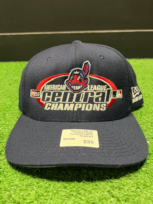 New Era 1998 AL Central Champs Cleveland Indians SnapBack