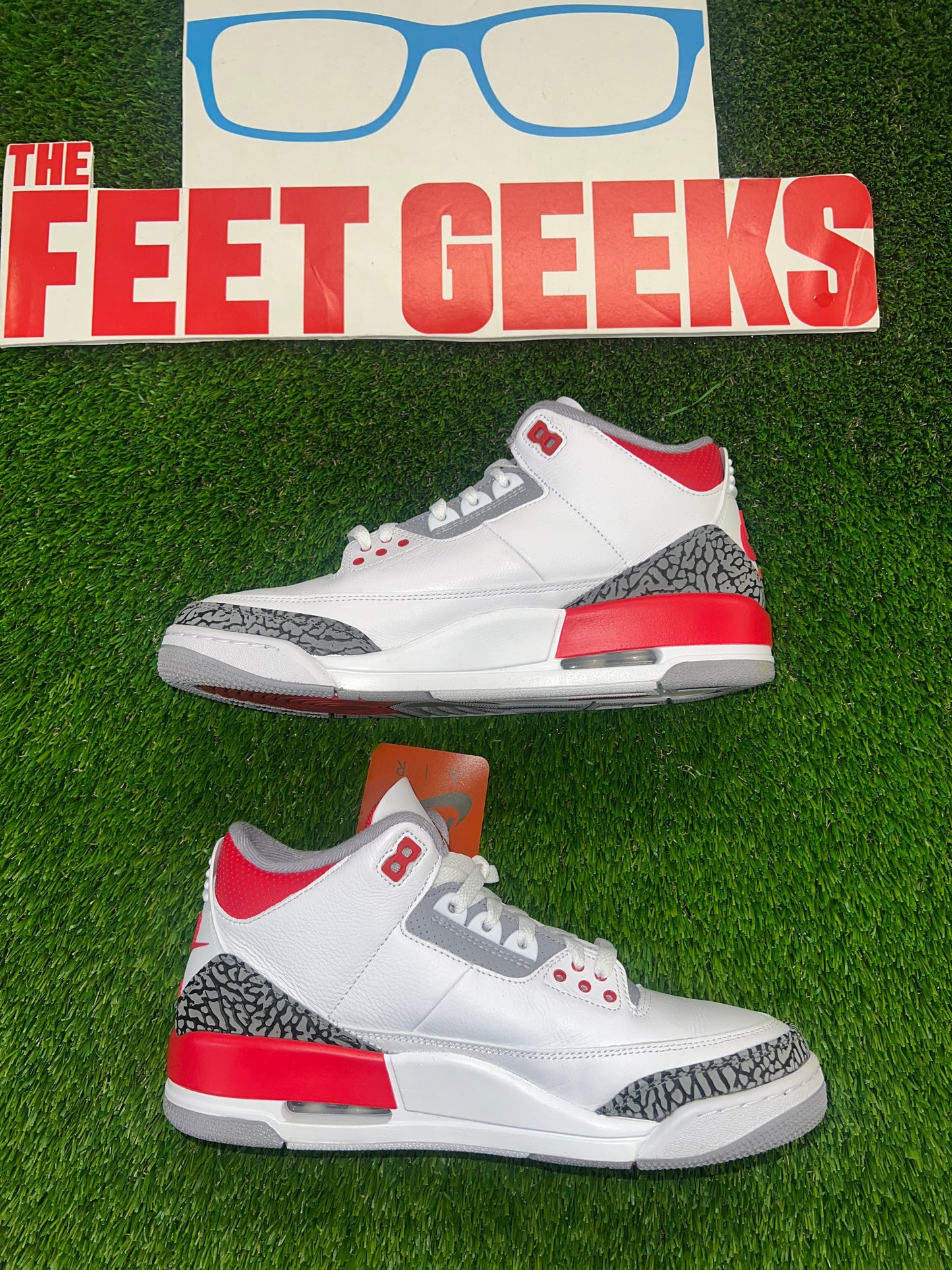 Men’s Air Jordan 3 Fire Red Size 10 Shoes Pre-Owned