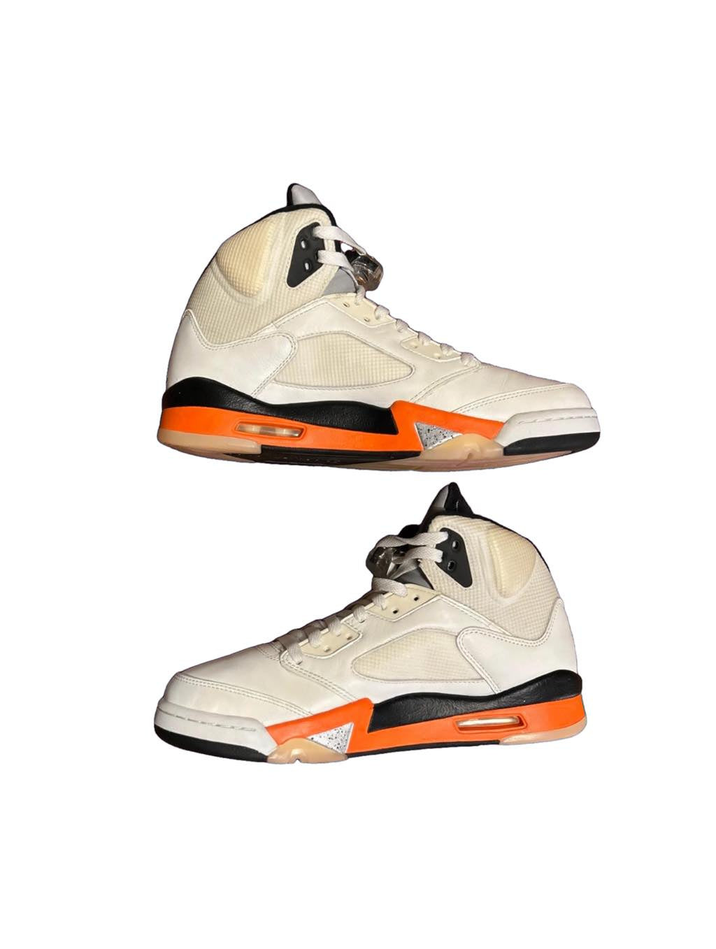Air Jordan 5 Retro Shattered Backboard DC1060-100 Sail Orange Size 9 Clean