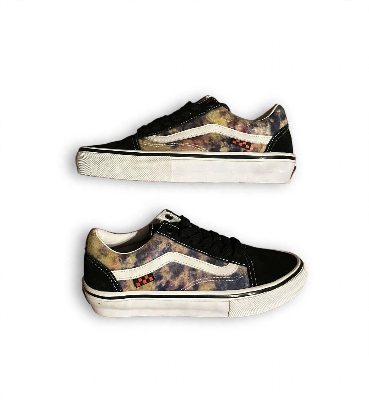 Vans Old Skool 508357 Tie Dye Black Mens 4 Womens 5.5 Skate Shoes NWOB New