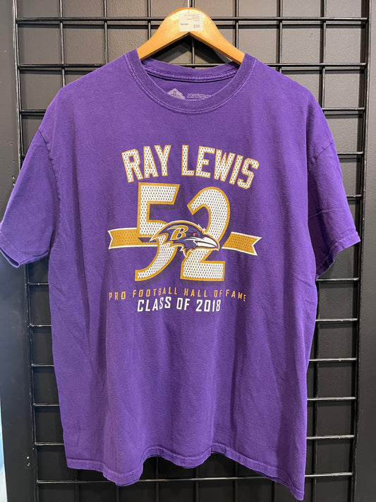 NFL Pro Football HOF Ray Lewis Class of 2018 Tee Size XL