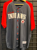 Men’s MLB Dynasty Series Cleveland Indians Jersey Size L