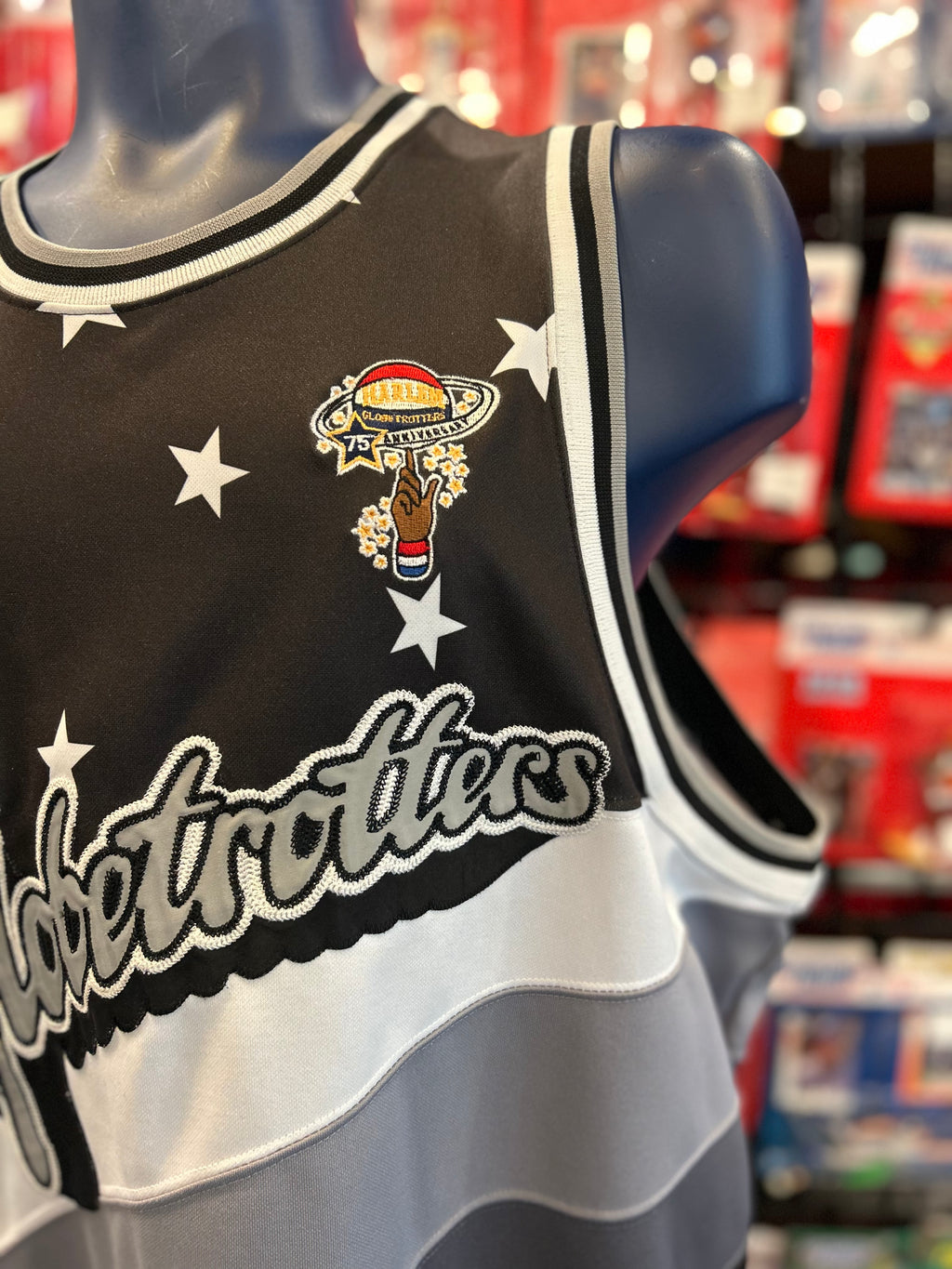 Platinum Fubu Harlem Globetrotters 75th Anniversary Jersey Size 3XL