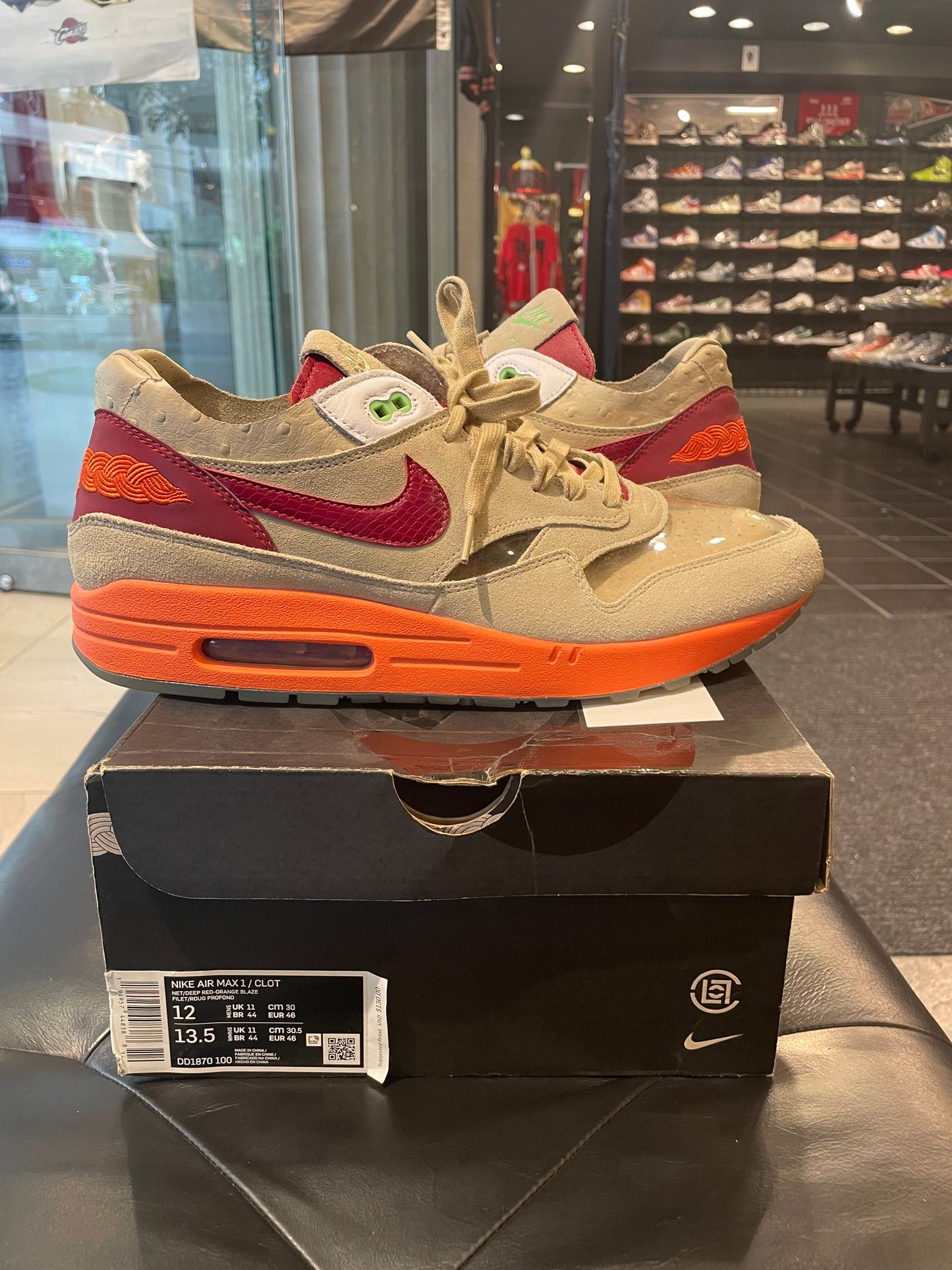 Men’s Nike Air Max 1 Clot Size 12