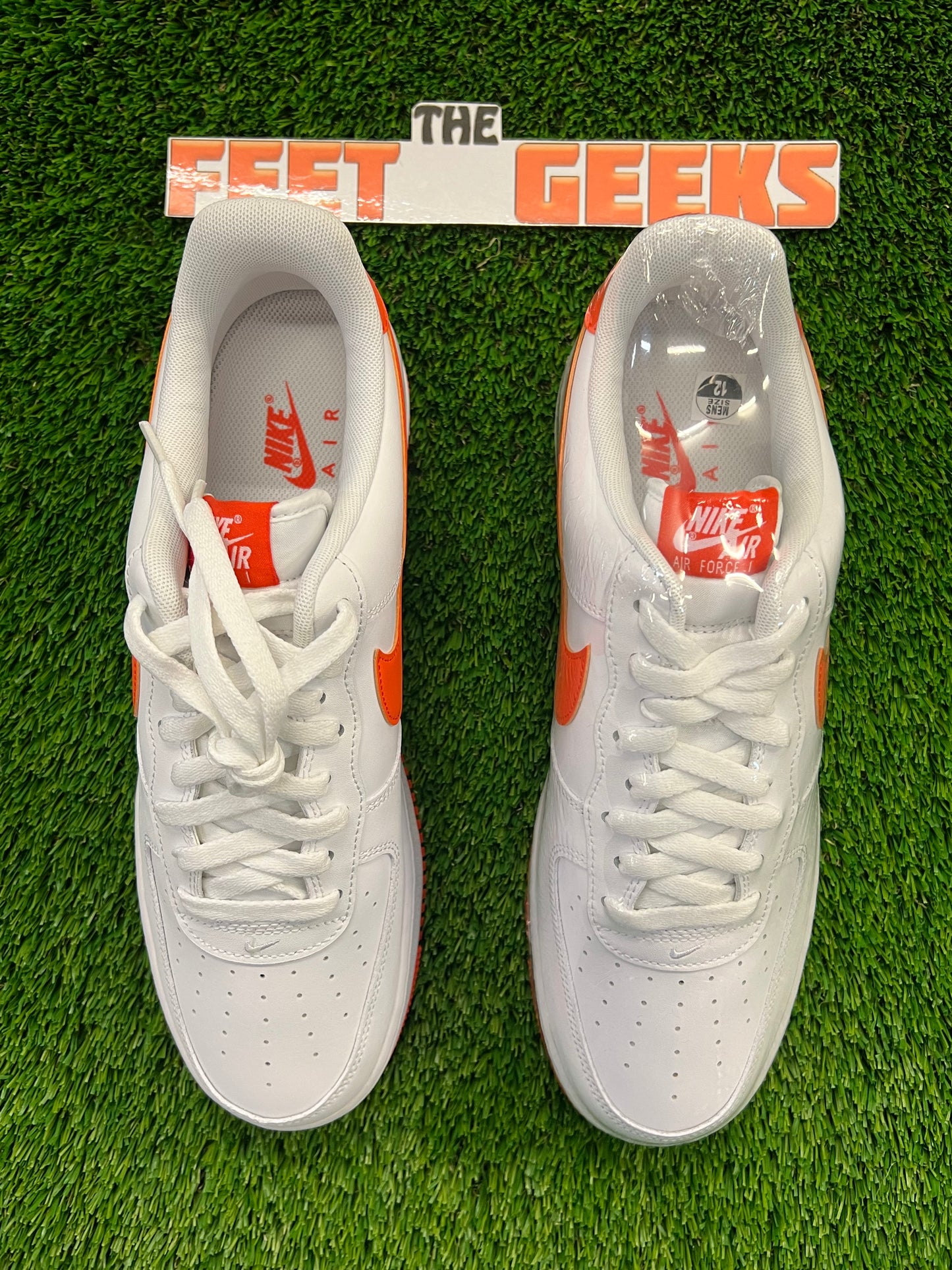 Men’s Air Force 1 Team Orange Size 12 Shoes Brand New