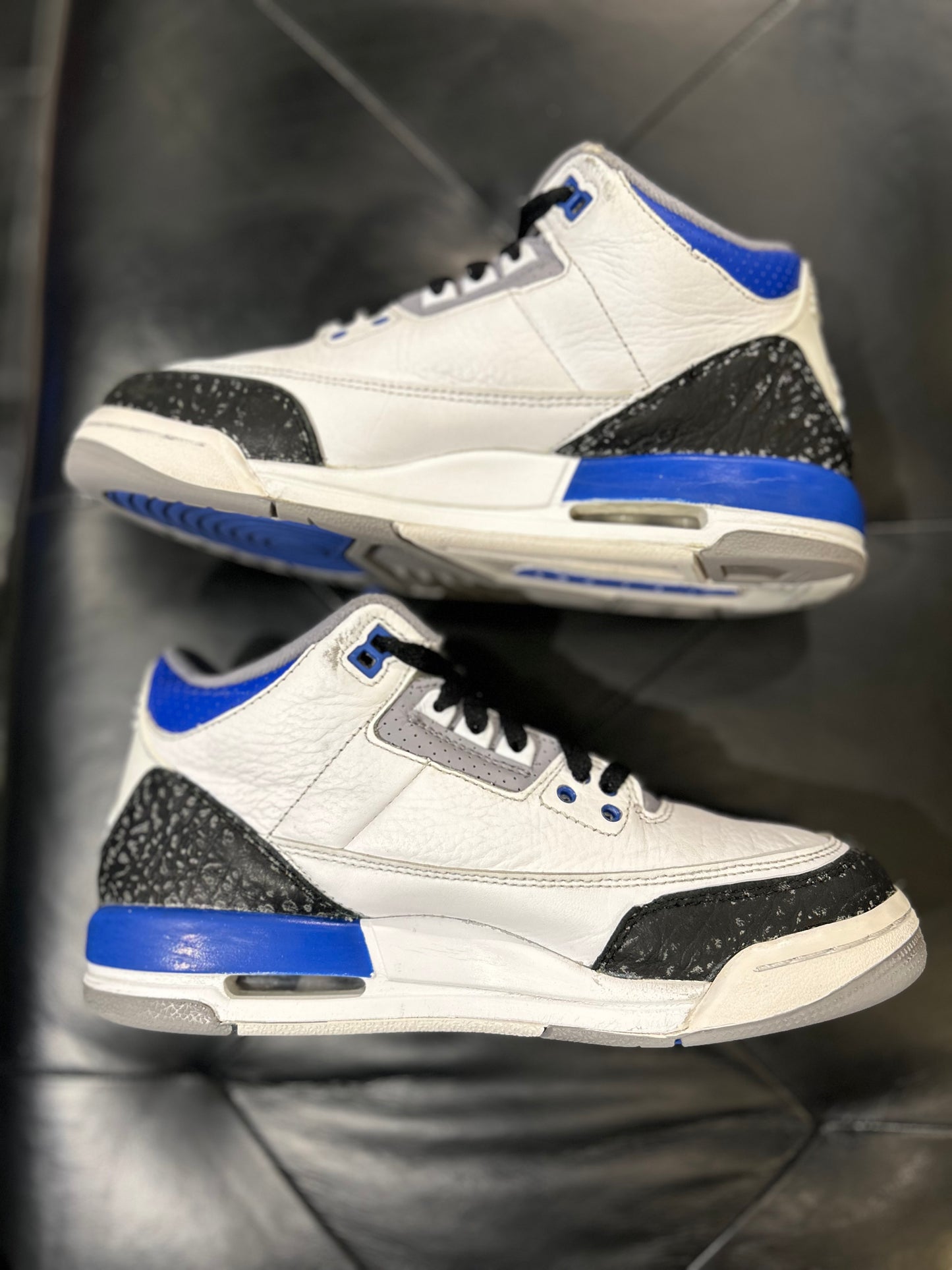 Air Jordan 3 Retro Racer Blue Size 6.5Y Gradeschool Shoes