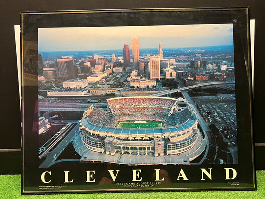 Cleveland Browns Stadium First Game Framed Picture
