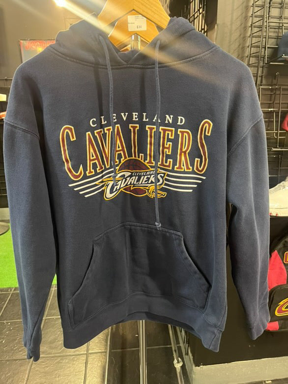 Cavs Retro Hoodie Navy Blue Size Large