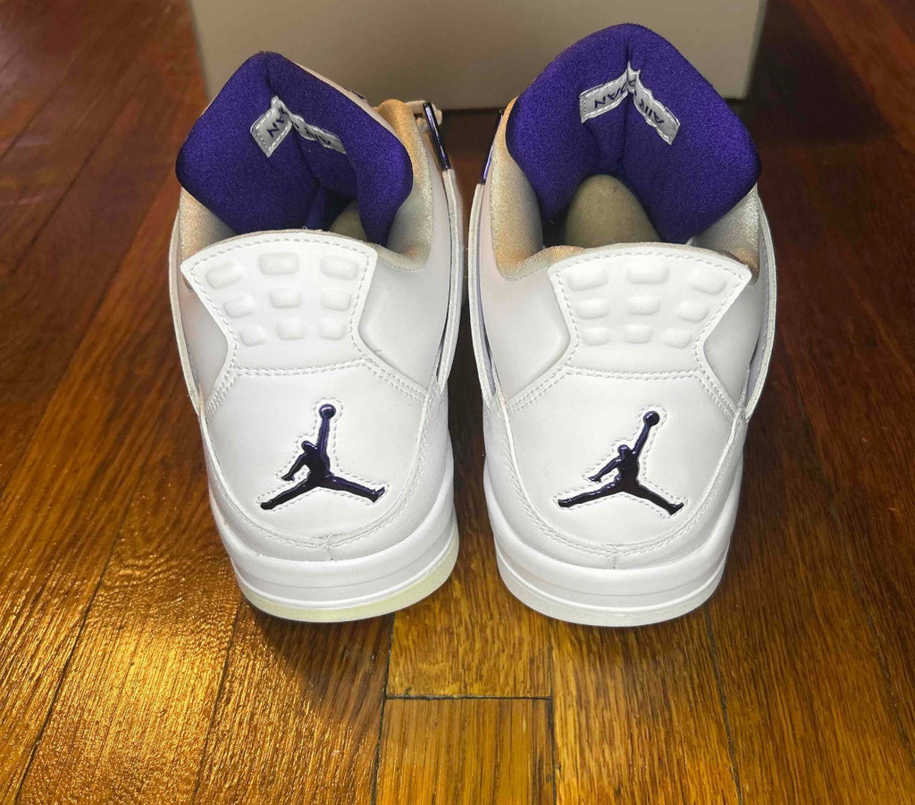 Air Jordan 4 Retro Metallic Purple Size 13 Men Shoes
