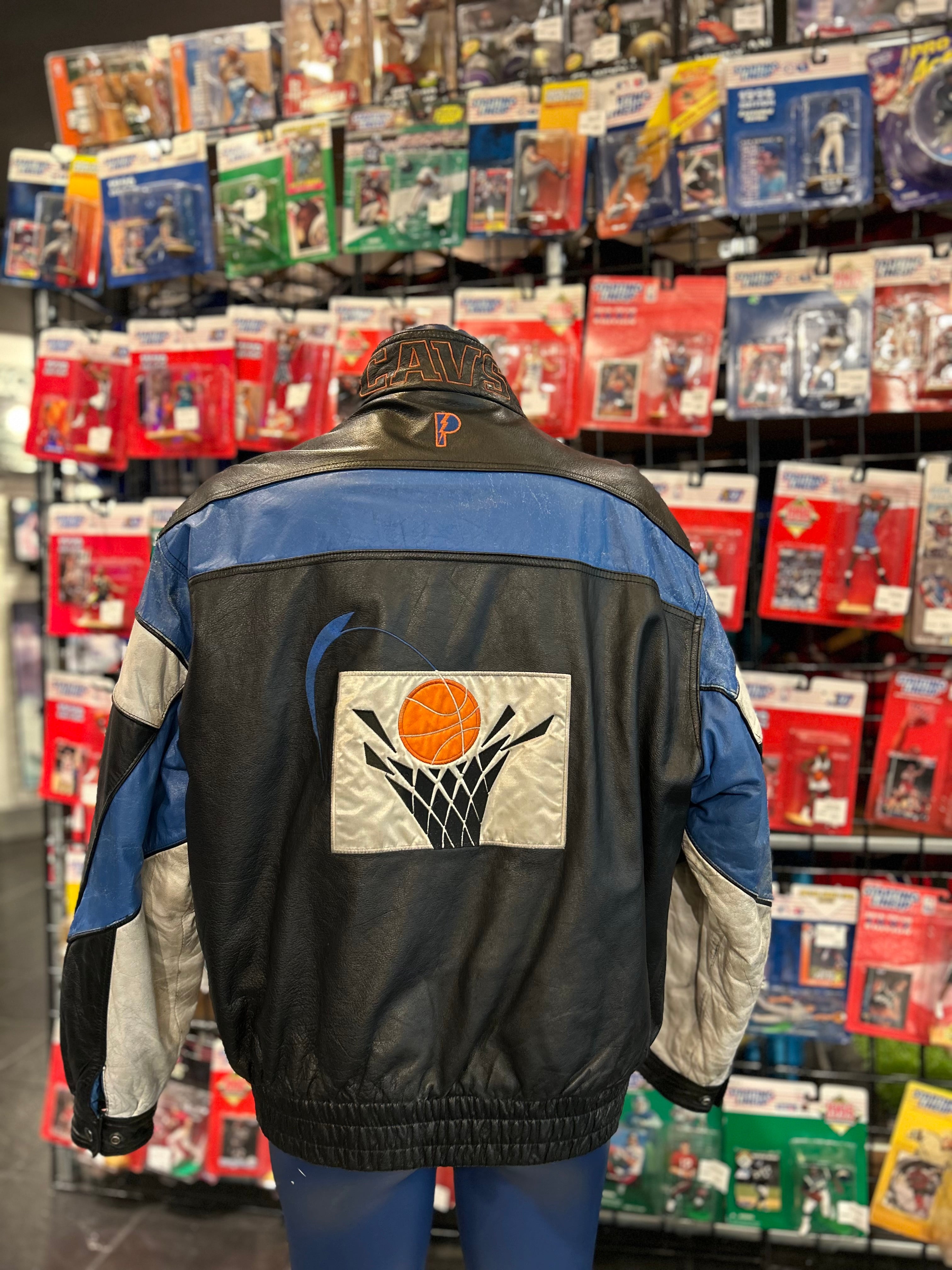 Vintage Pro Player Cleveland Cavs NBA Wilson Leather Jacket