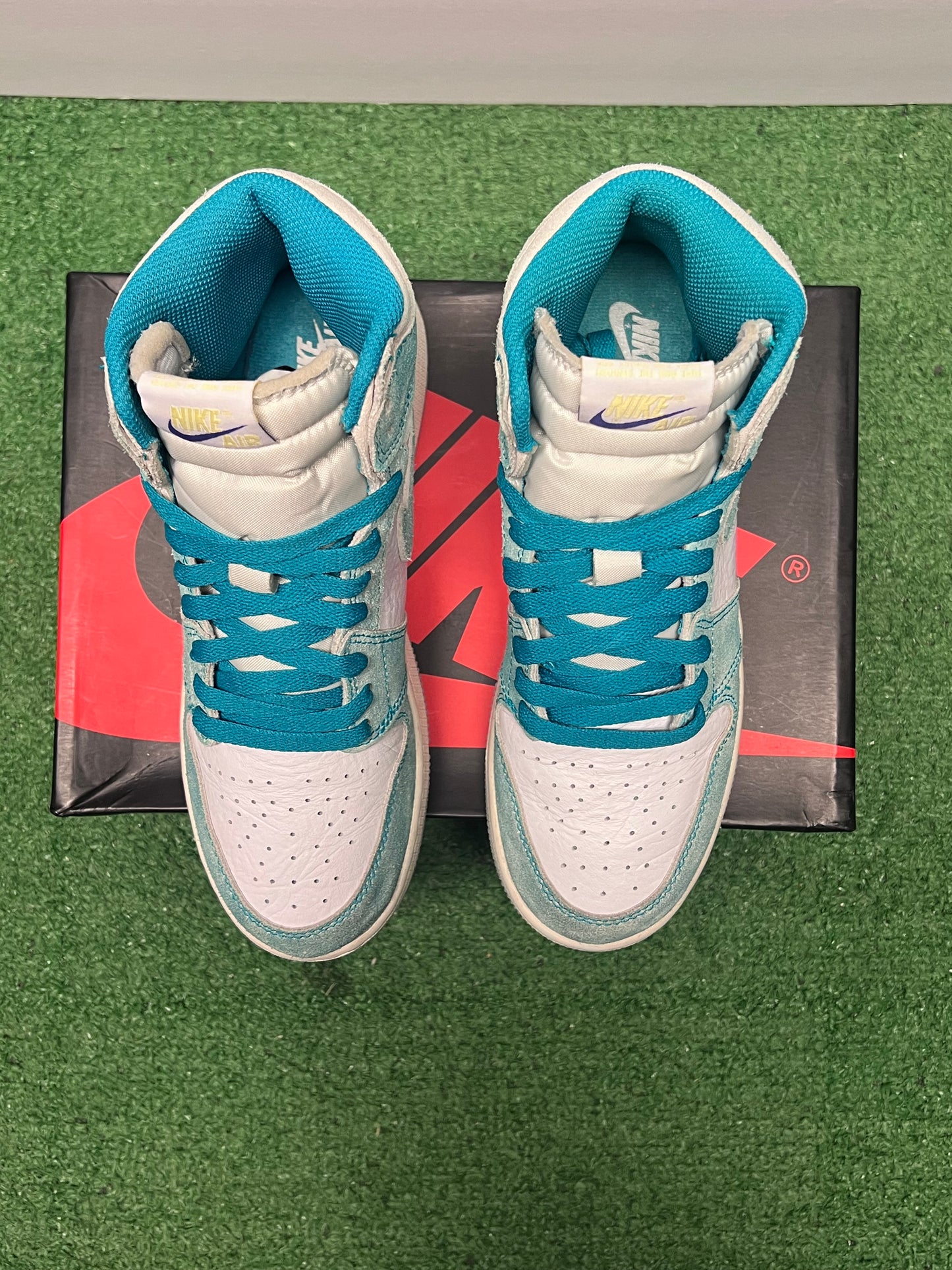 Gradeschool Air Jordan 1 Turbo Green Size 6.5y