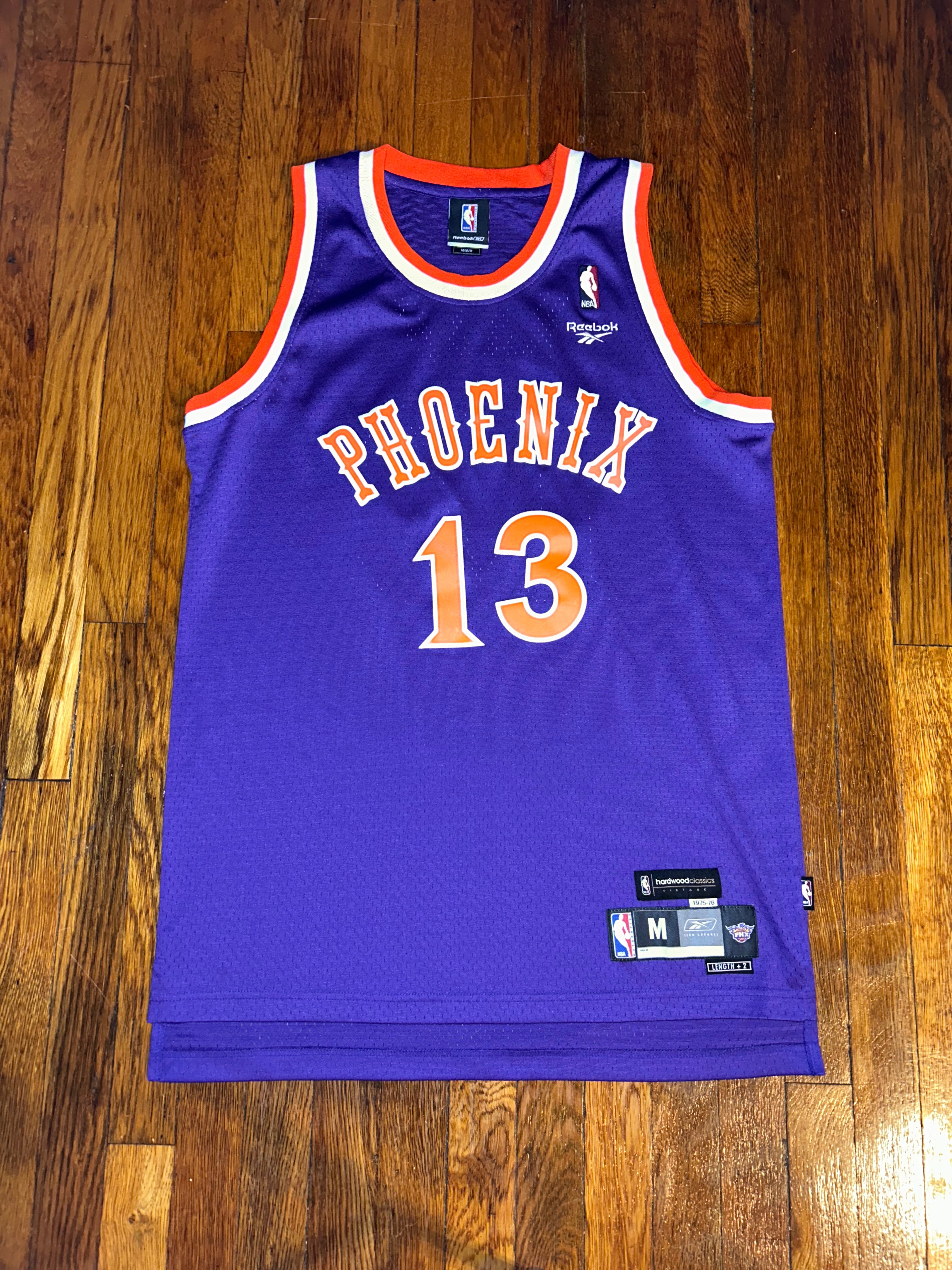 NBA Phoenix Suns Steve Nash Reebok Hardwood Classics Basketball Jersey