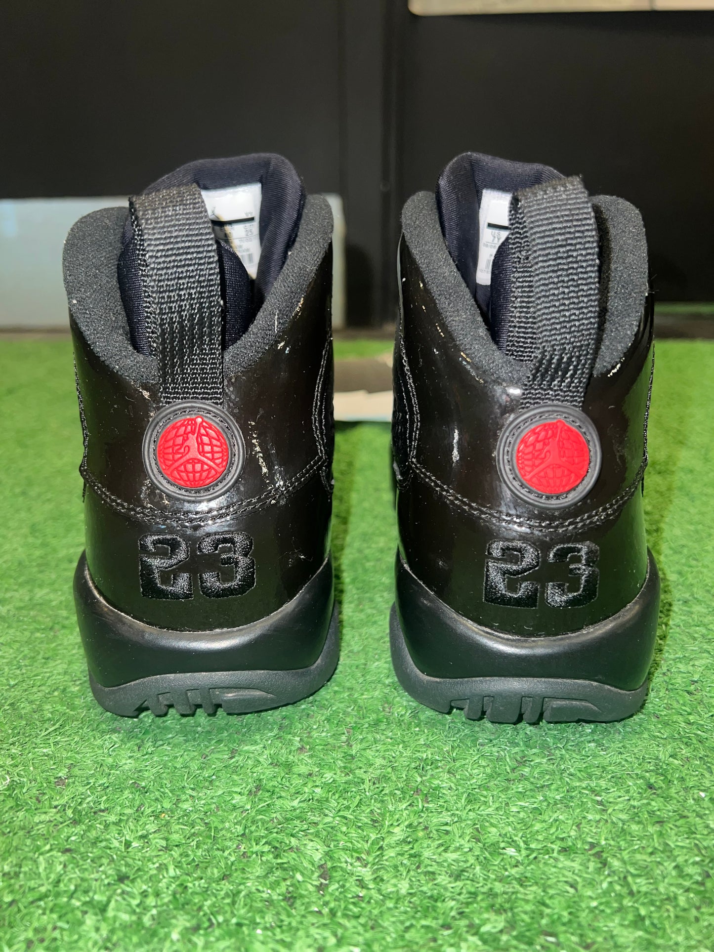 Gradeschool Air Jordan 9 Bred Size 7 Shoes Pre-Owned