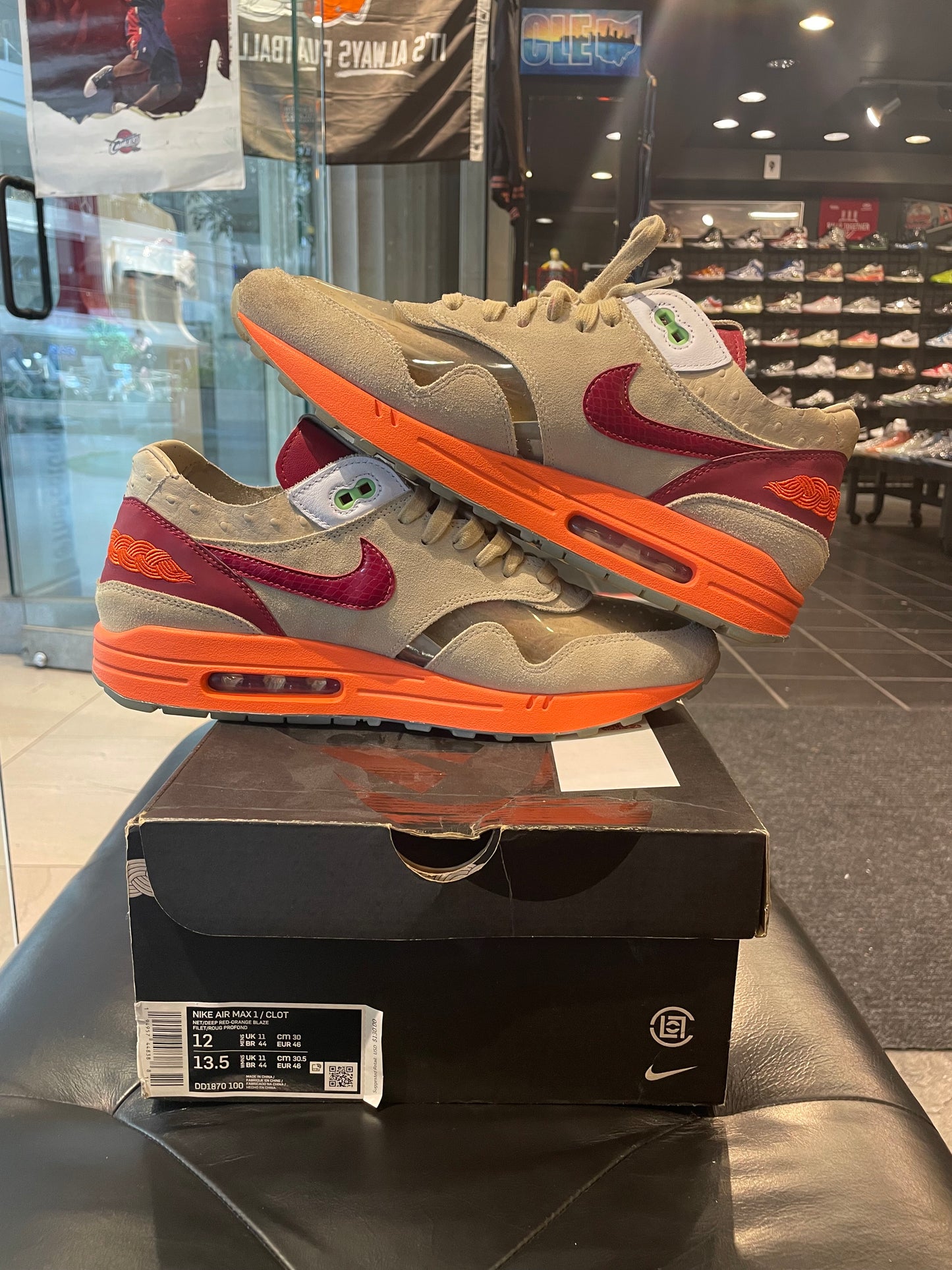 Men’s Nike Air Max 1 Clot Size 12