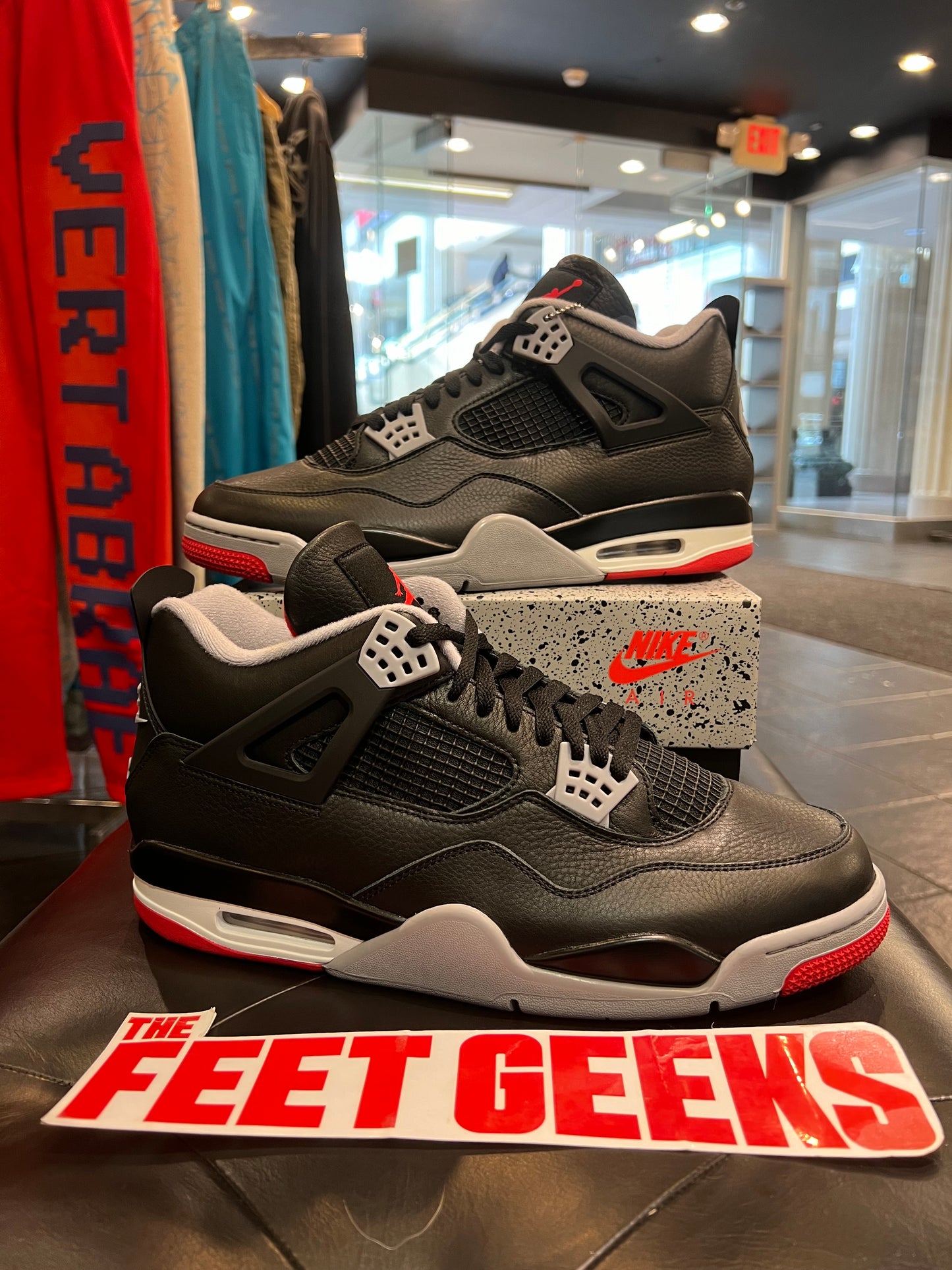 Men’s Air Jordan 4 Bred Reimagined Brand New