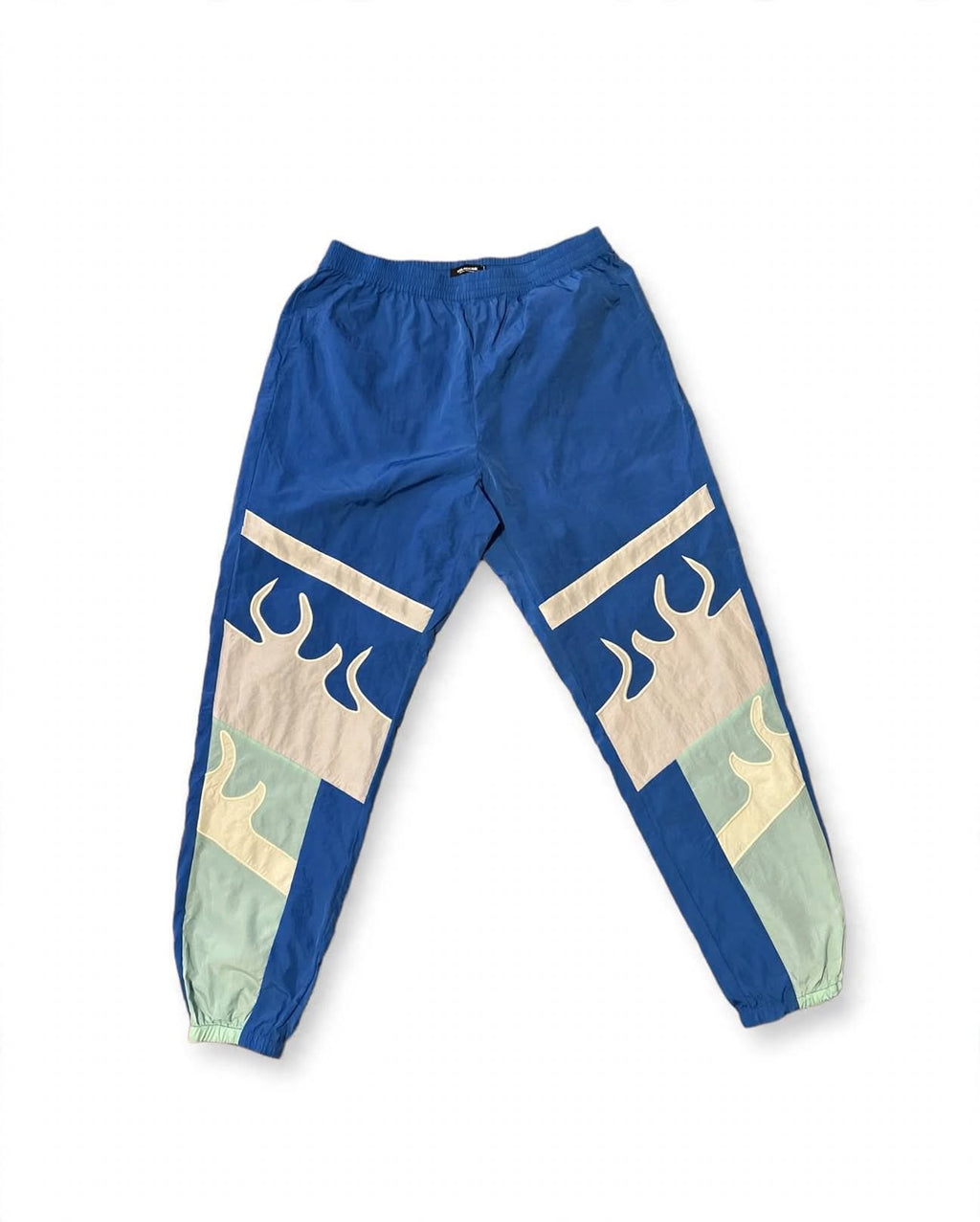 Pink Dolphin Flame Track Pants Mens XL Blue White Mint NWOT Wave Sport