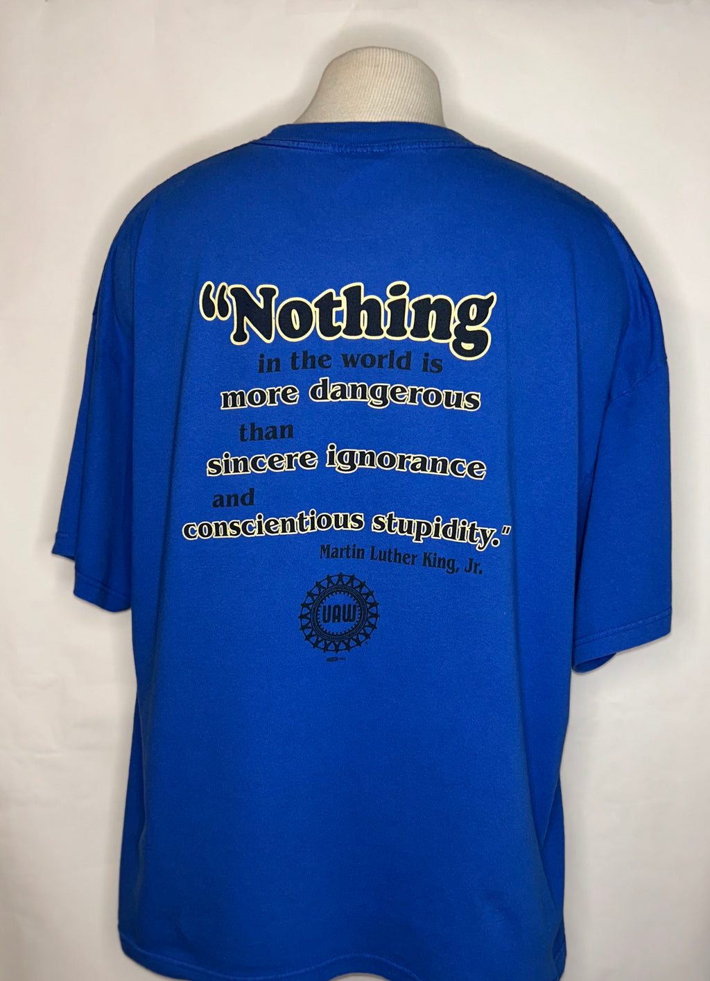 Martin Luther King Jr UAW Civil Rights Department Vintage T Shirt Size 3XL