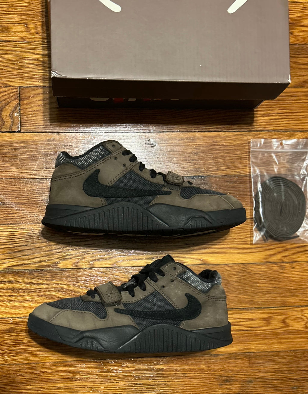 Nike Travis Scott x Jordan Jumpman Jack TR PS Dark Mocha Black Sail Size 3Y FJ2851