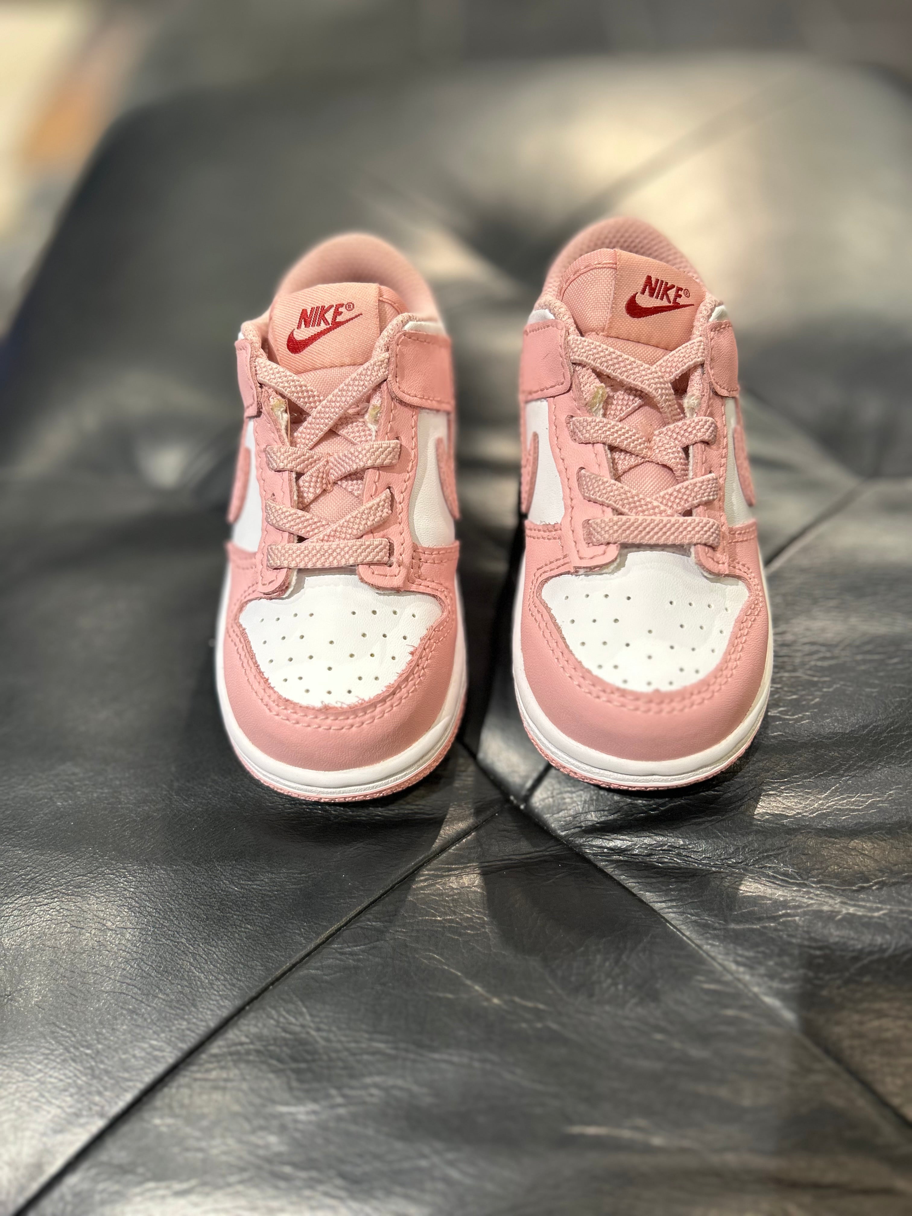 Baby Girls Nike Dunk Low size 7c Toddler shoes