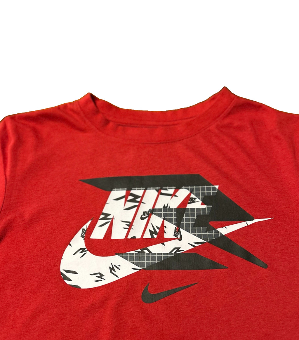 Nike 3 Brand T-Shirt Youth L 12-13Y Red Graphic Swoosh Russell Wilson