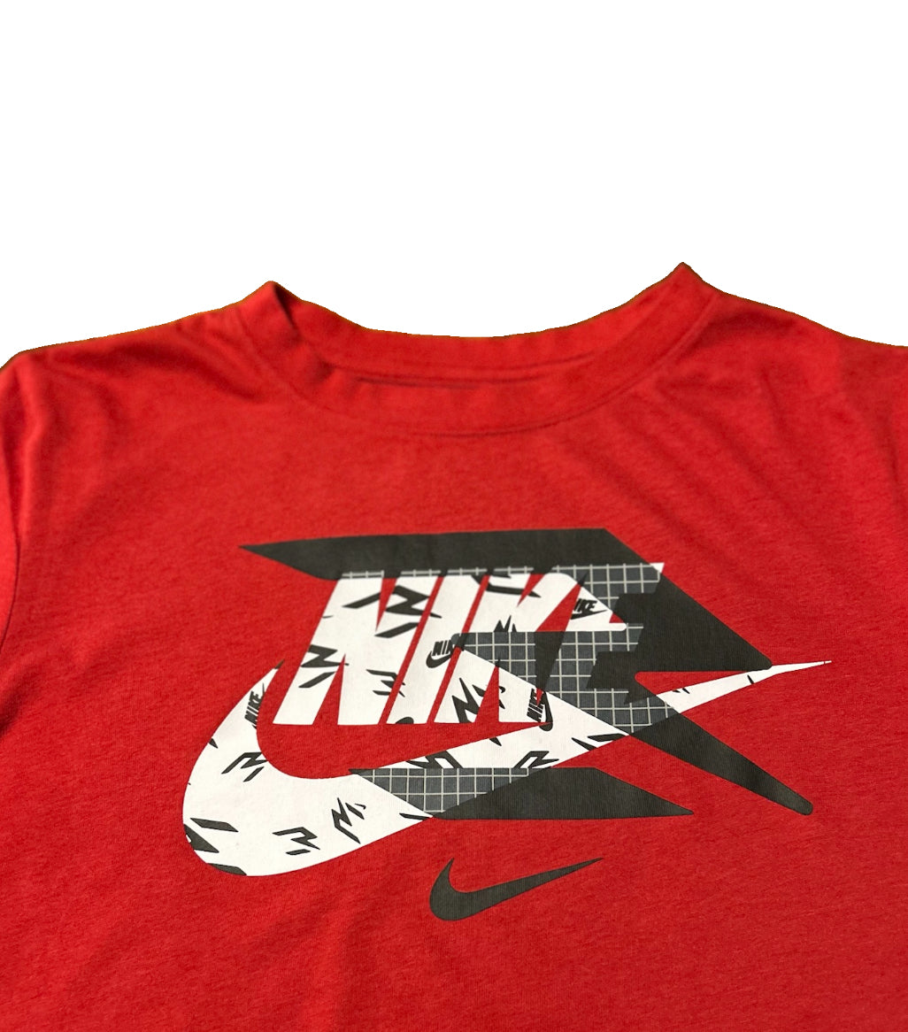 Nike 3 Brand T-Shirt Youth L 12-13Y Red Graphic Swoosh Russell Wilson