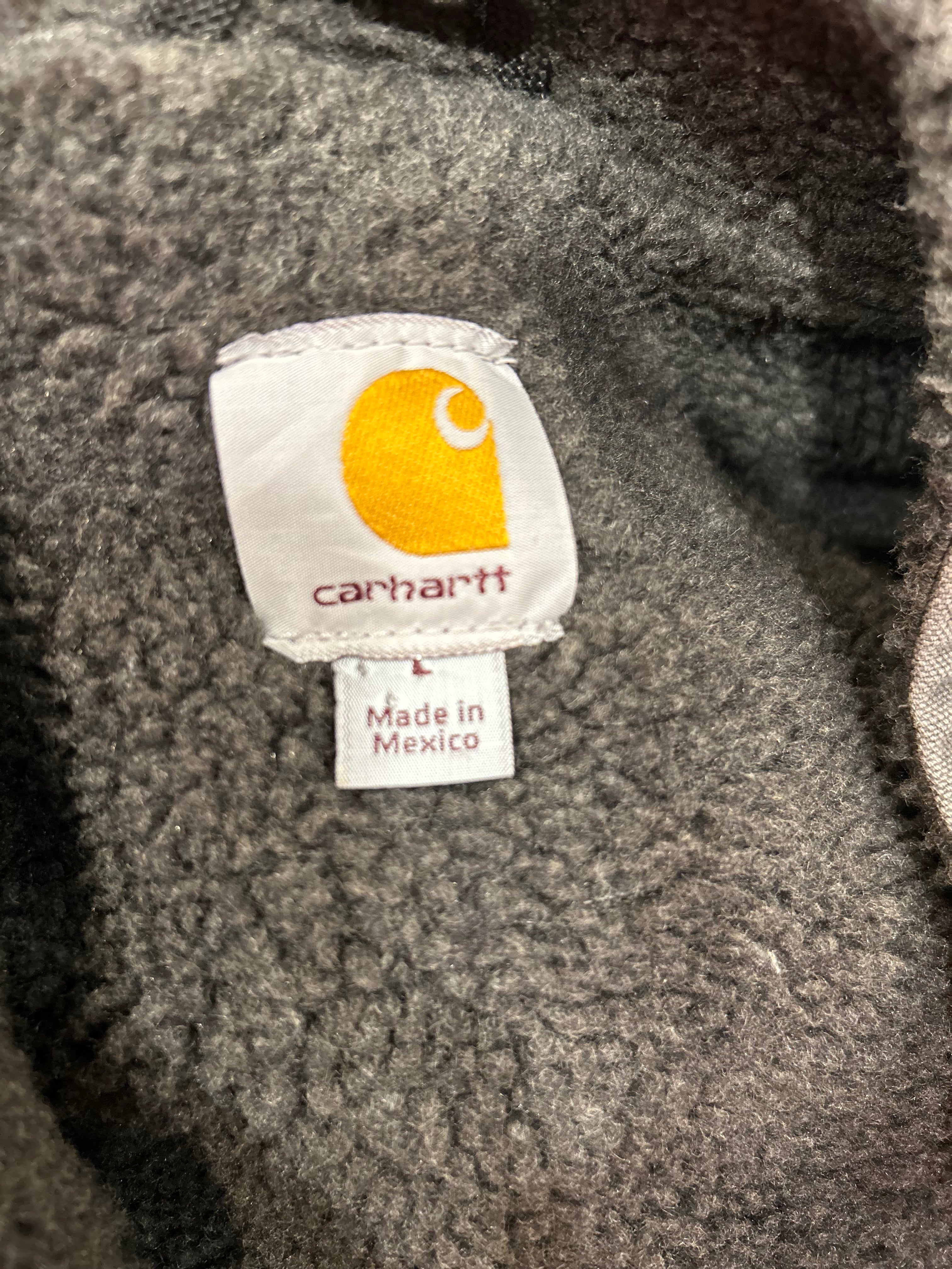 Carhartt Sherpa Lined Vest Grey Size Large Mens