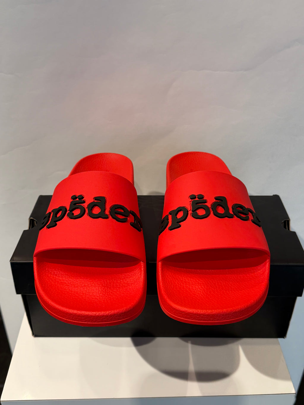 Sp5der Slides Red Size 12 Men’s Shoes