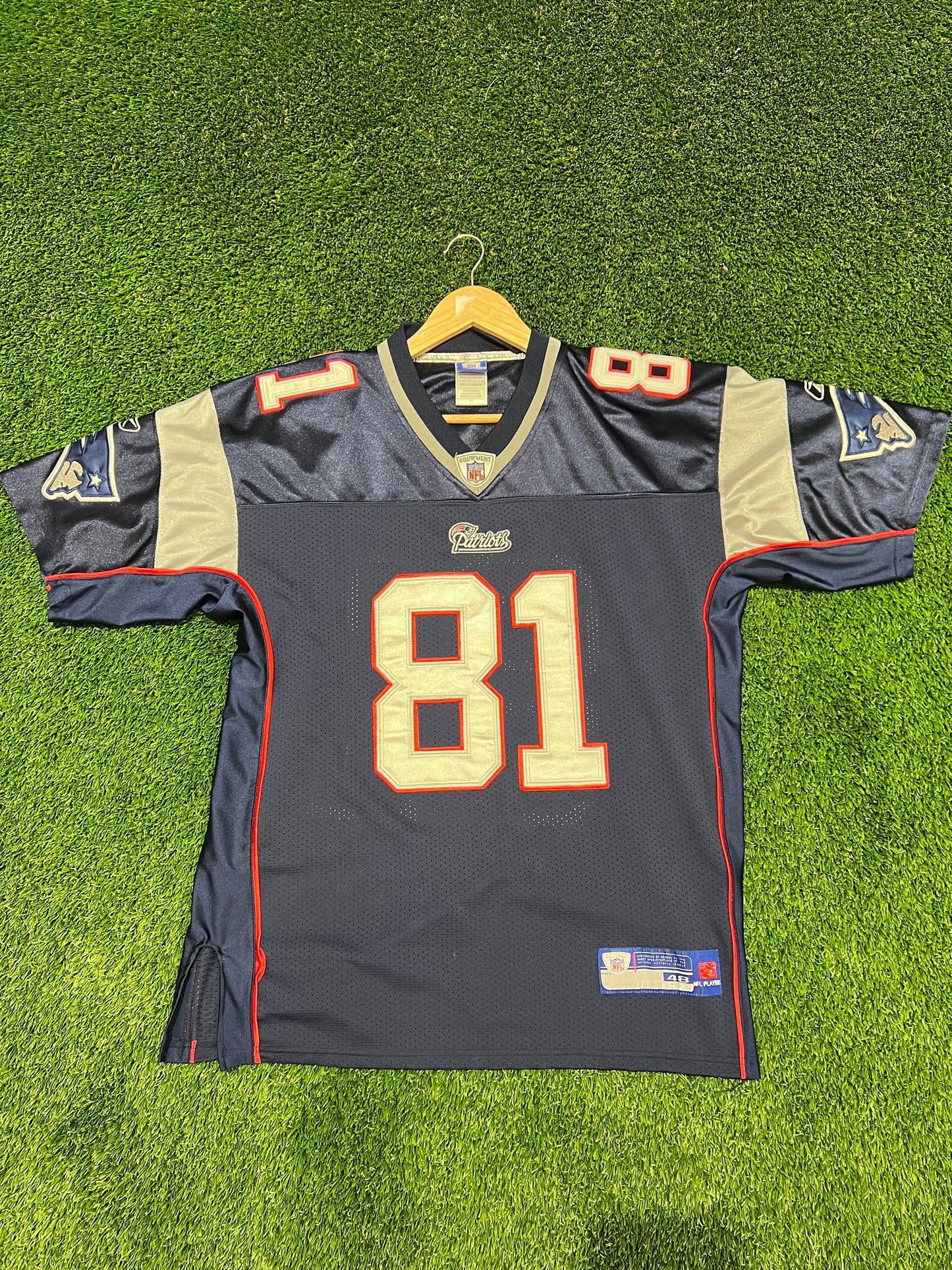 Patriots Randy Moss Jersey Navy Size XL