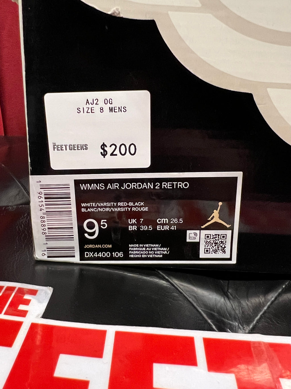 Men’s Air Jordan 2 OG Chicago Size 8 Brand New