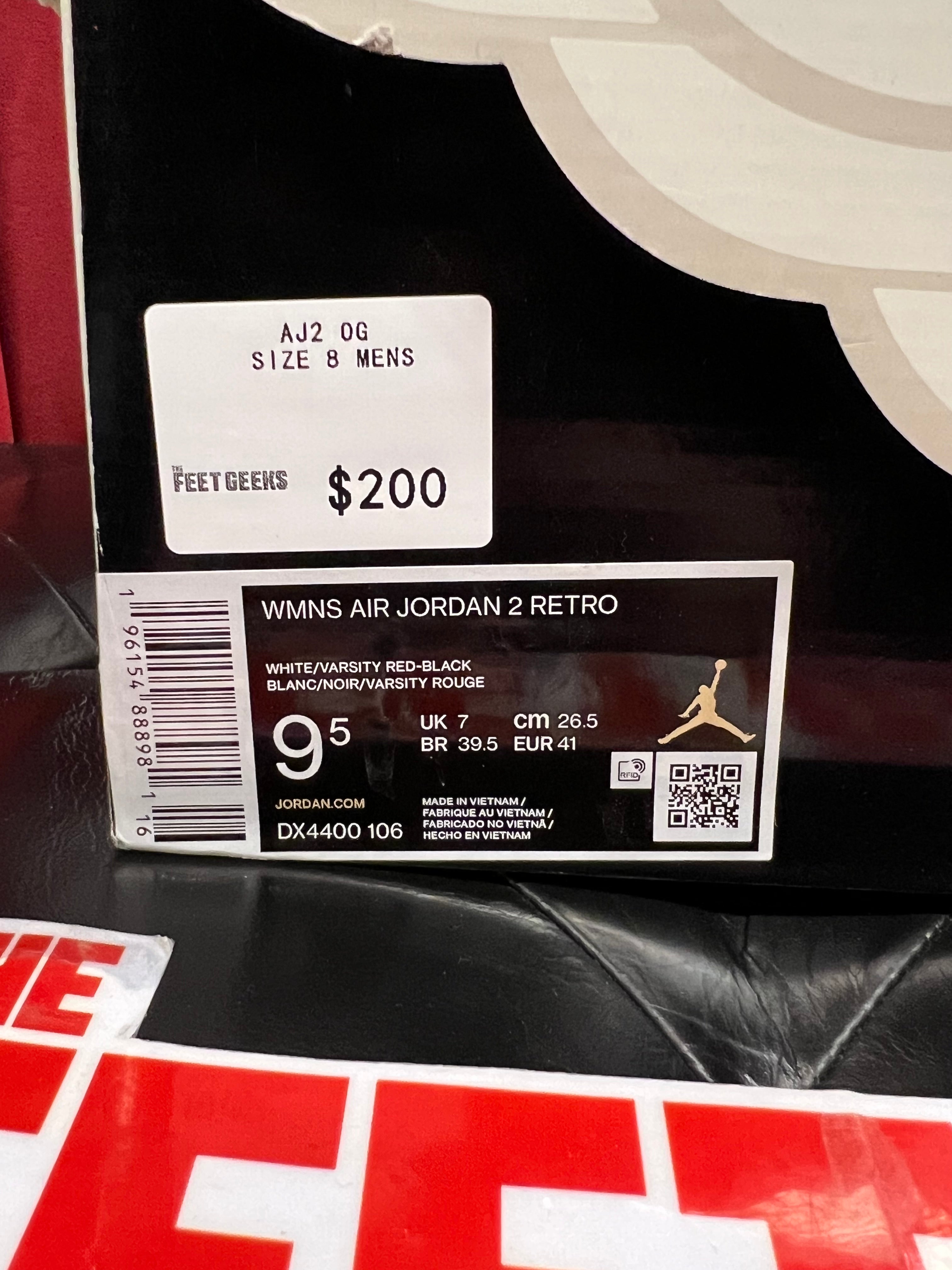 Men’s Air Jordan 2 OG Chicago Size 8 Brand New