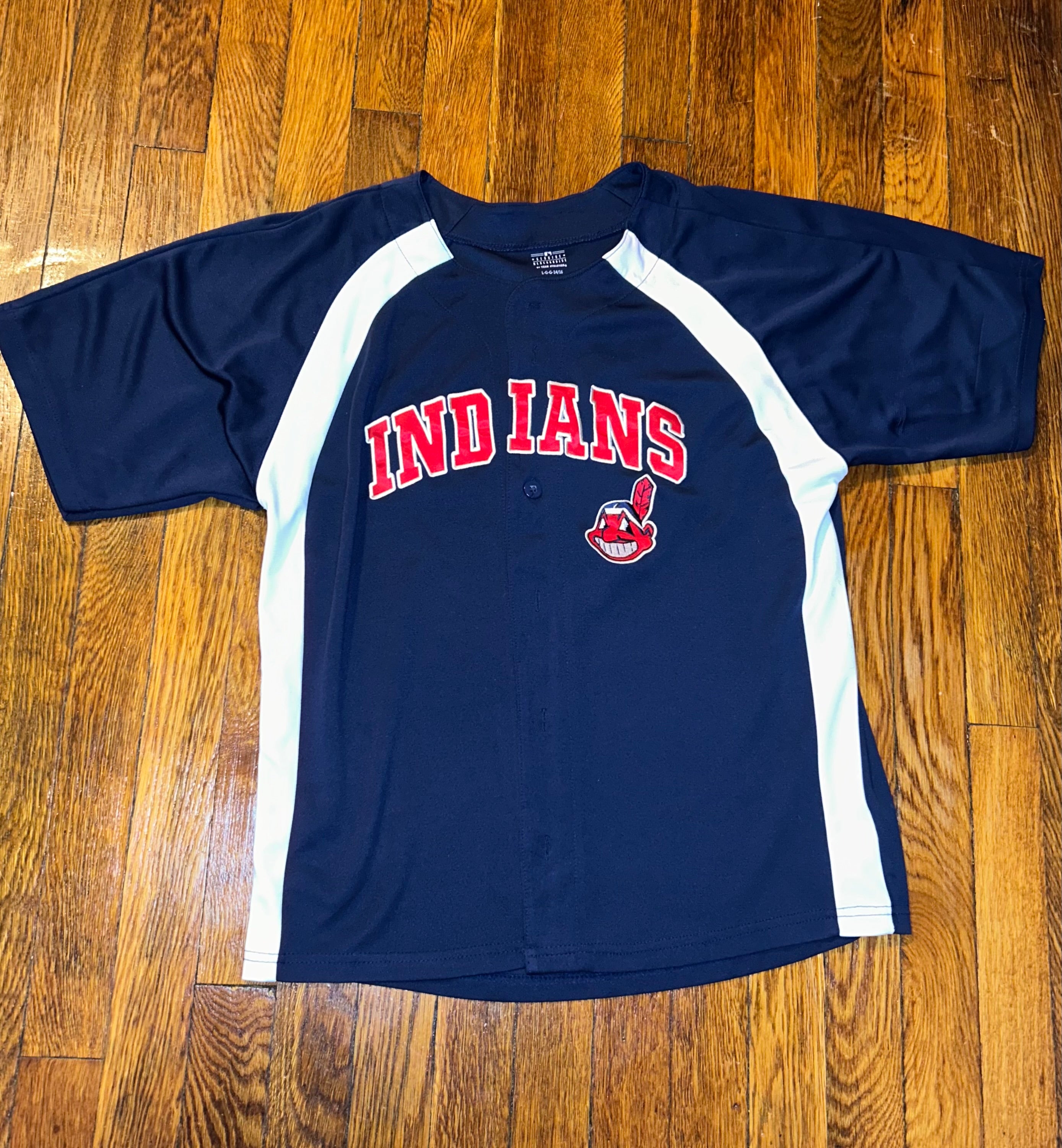 Cleveland Indians Chief Wahoo Women’s Baseball Jersey Size Large