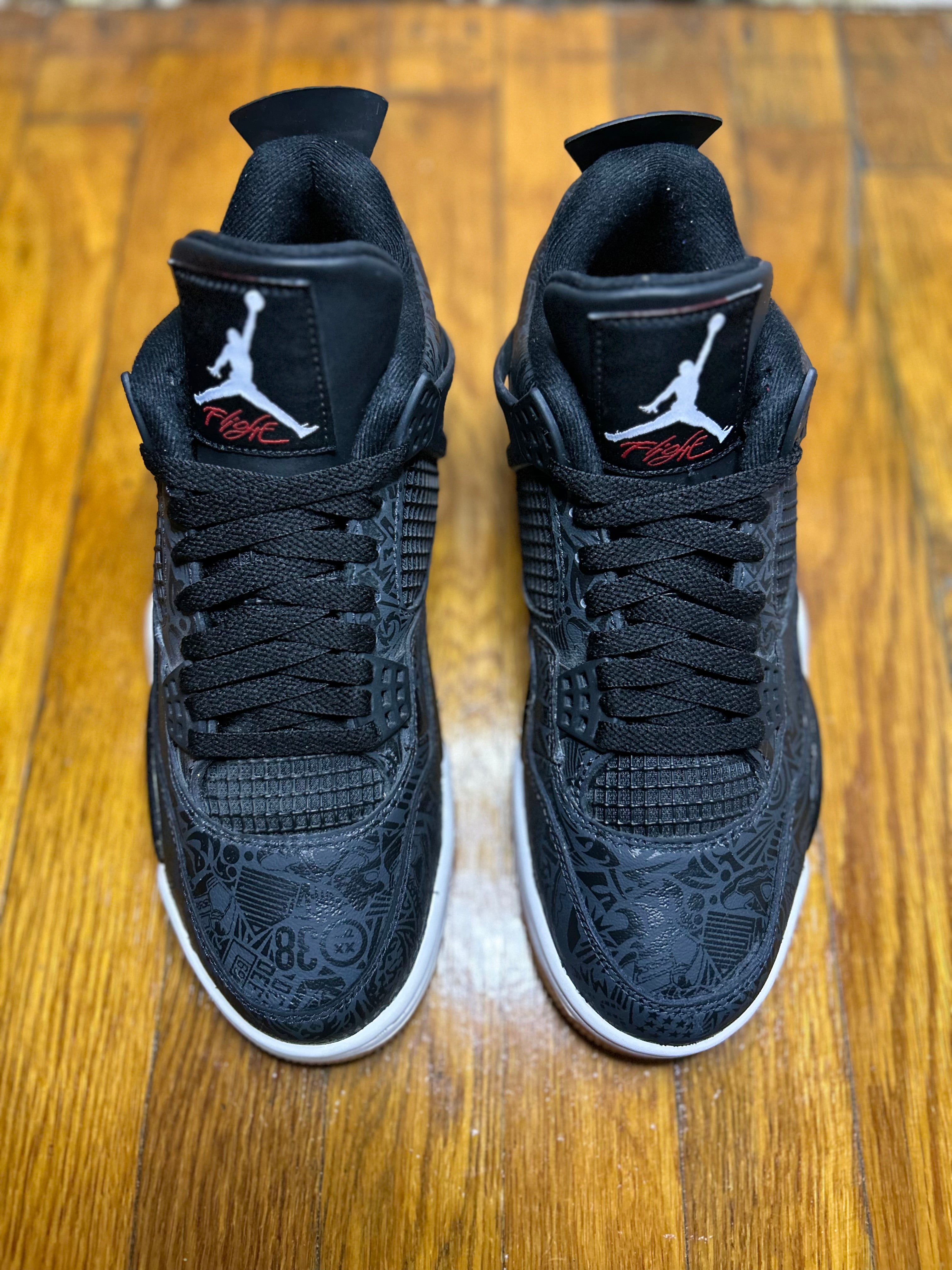 Jordan 4 Retro Black Gum Size 9 Men Shoes