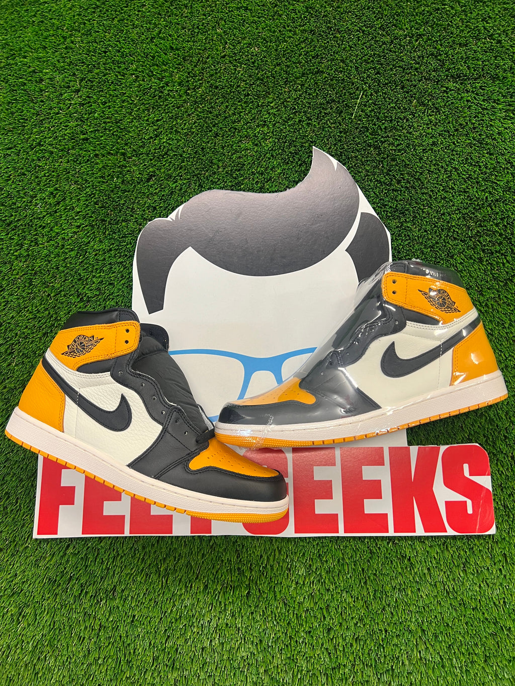 Men’s Air Jordan 1 Yellow Toe Taxi Brand New Shoes
